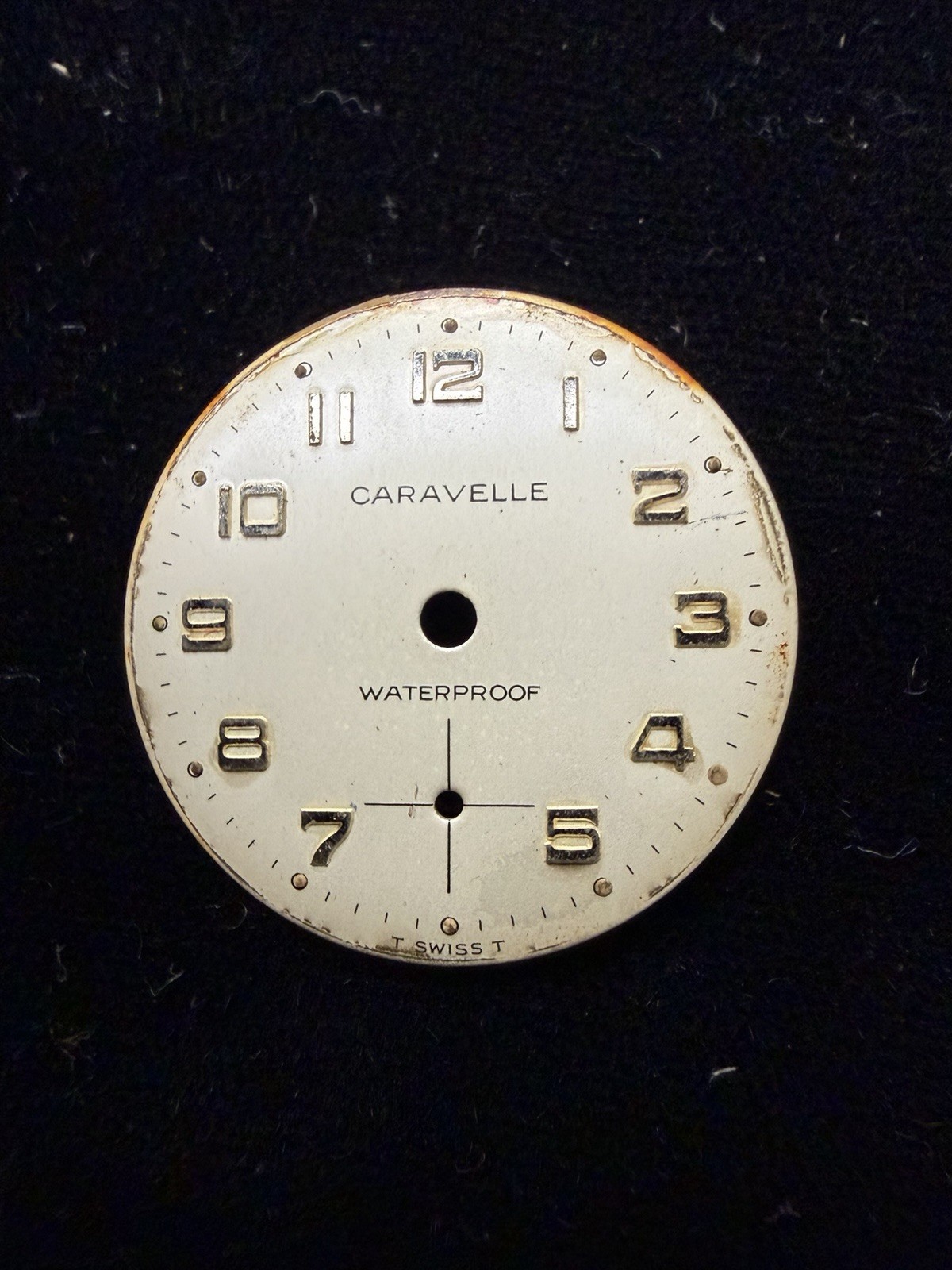 Vintage Caravelle Watch Dial Cal AS 1890-92 Parts Repair Watchmaker