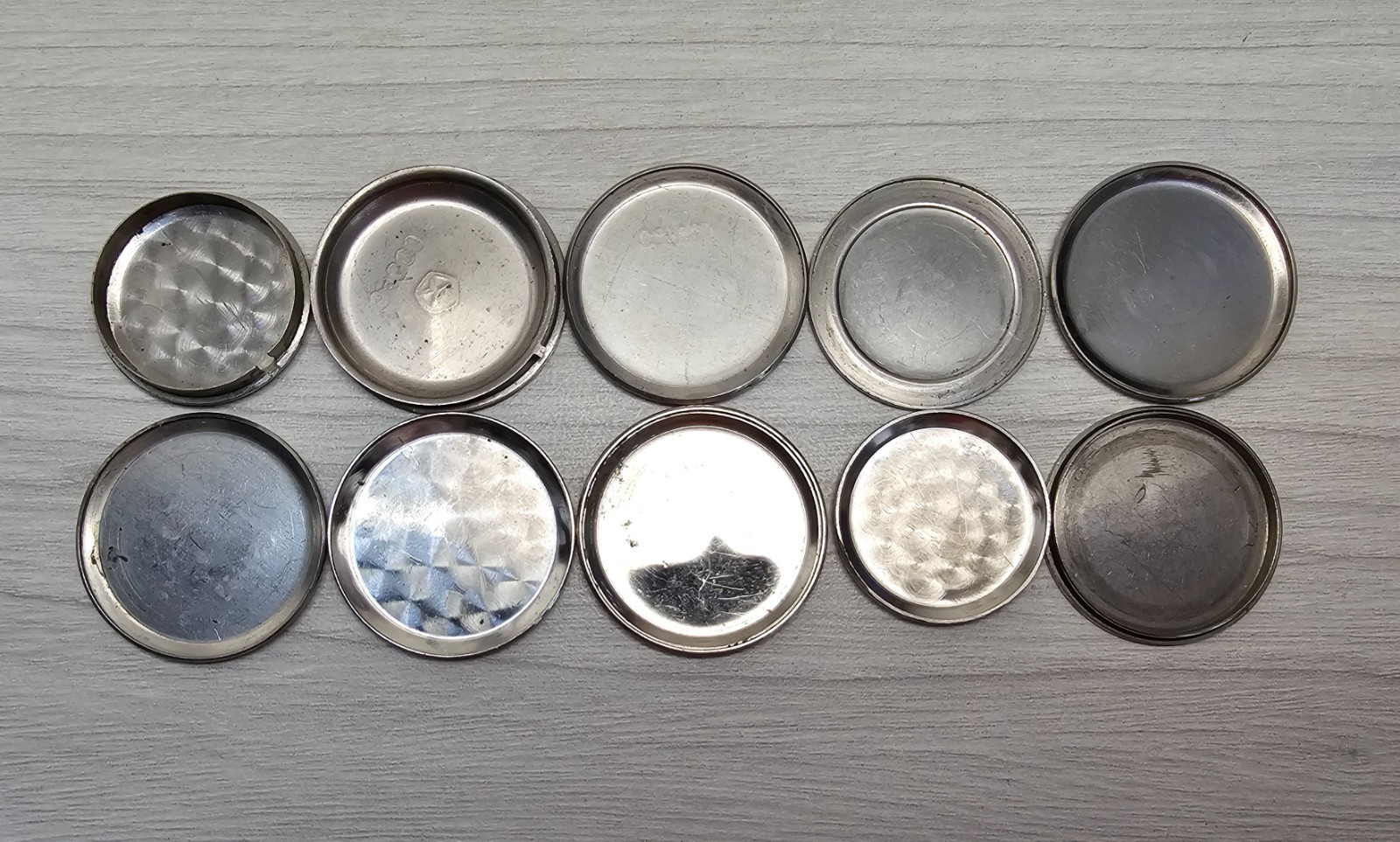 10 Vintage Soviet USSR Watch Case Backs Assorted Mixed Watch Parts