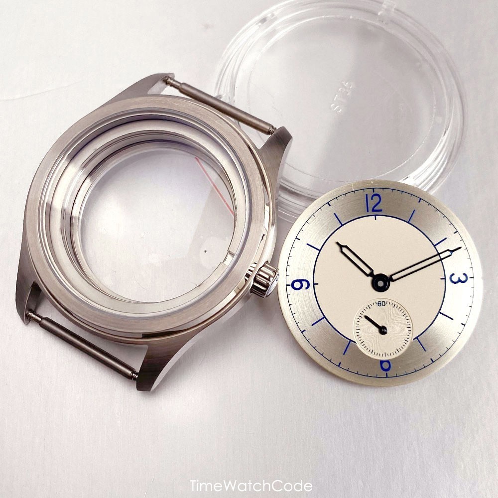 Retro Watch Case 38mm for Sea-gull ST1701 Automatic Mechanical Movt Small Second