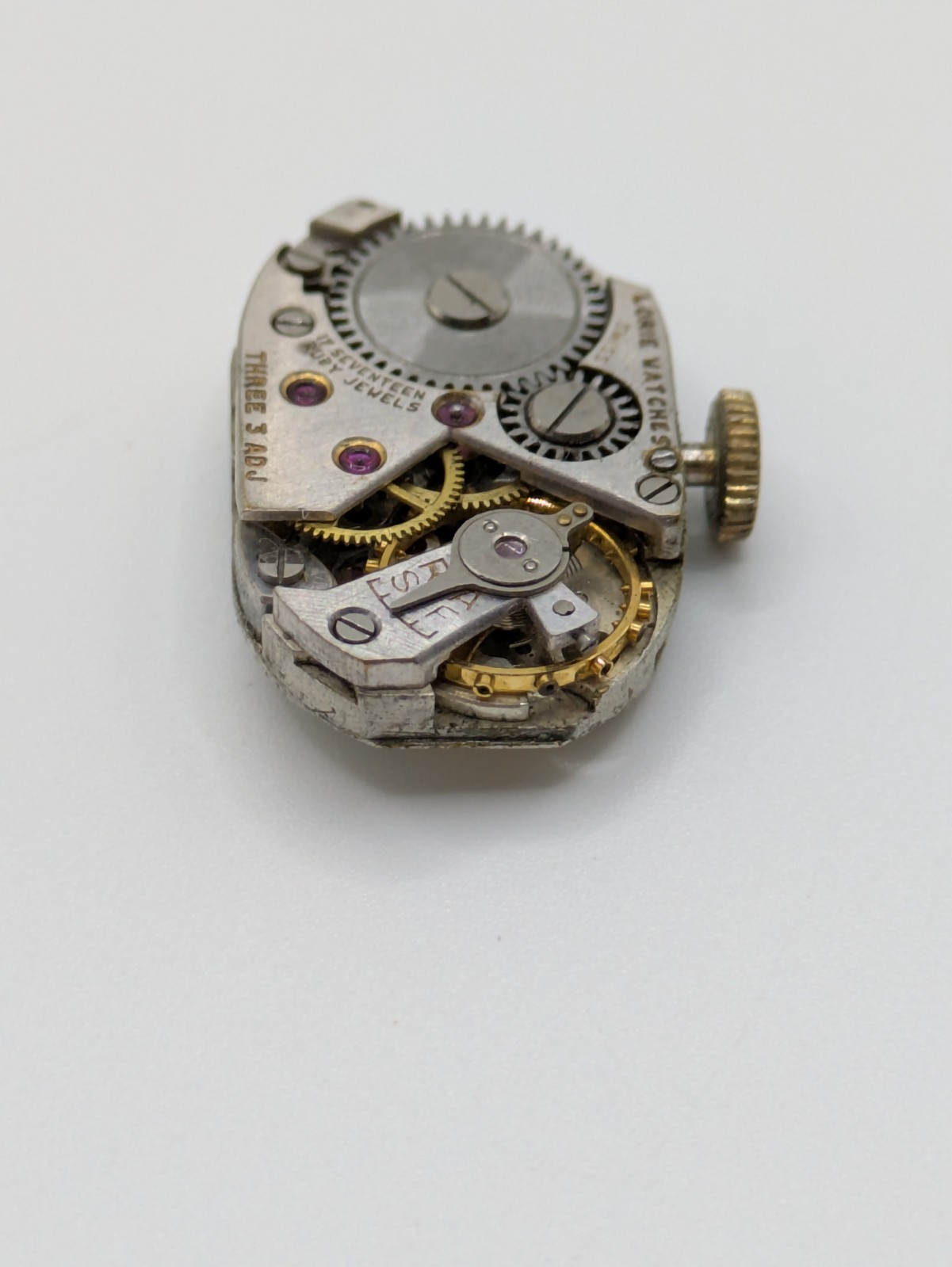 FHF 80 17 Lorie Ruby Jewel Manual Watch Movement Swiss Faulty 15mm