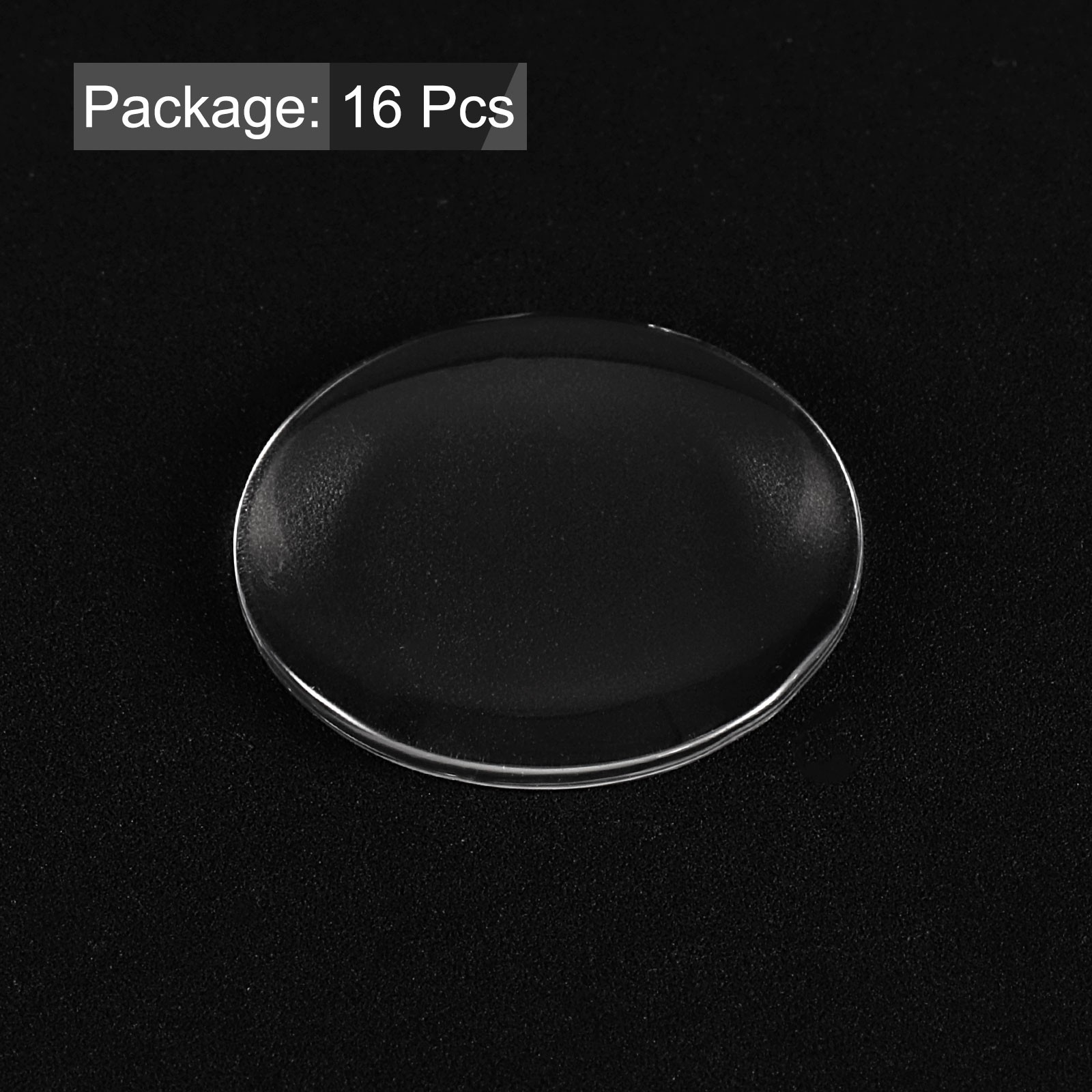 16pcs Watch Crystal Glass Lens 21mm Single Dome Round Glass Watch Face Crystal