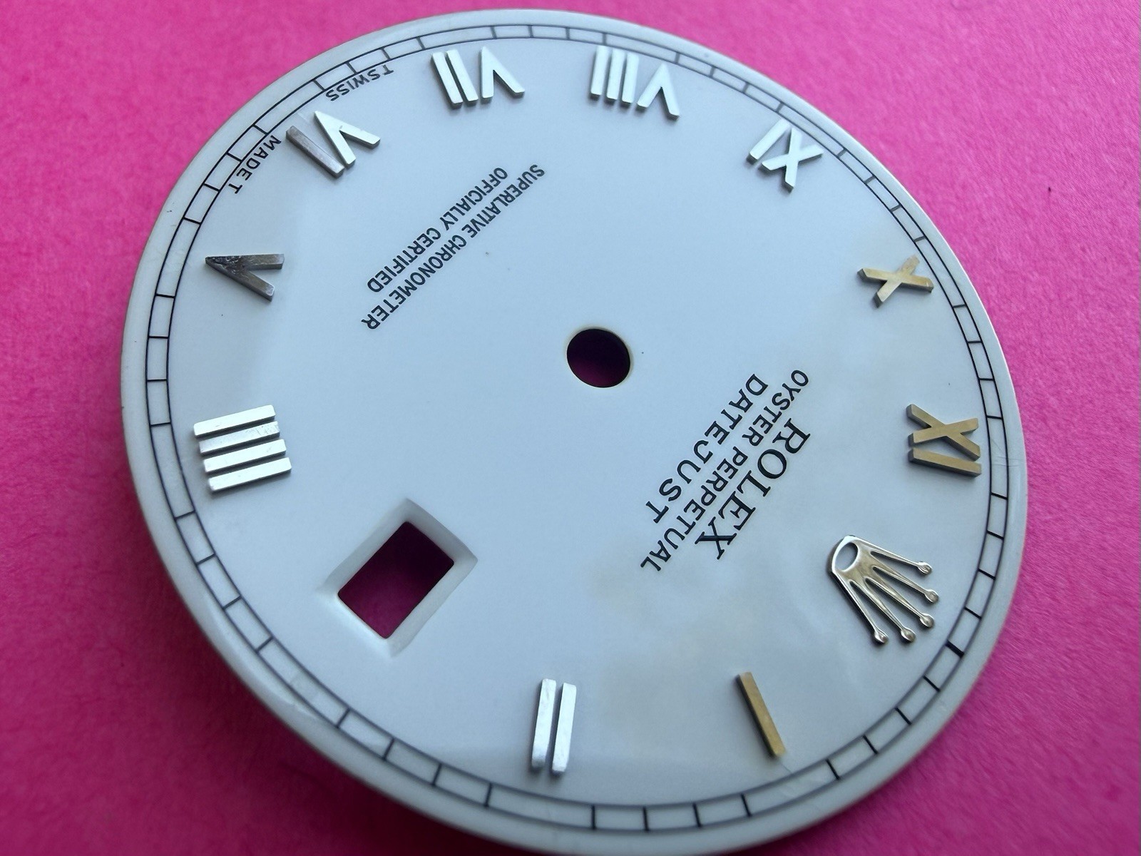 Original Rolex 16014, 16030. White Porcelain Dial Roman Numeric, 36mm Datejust