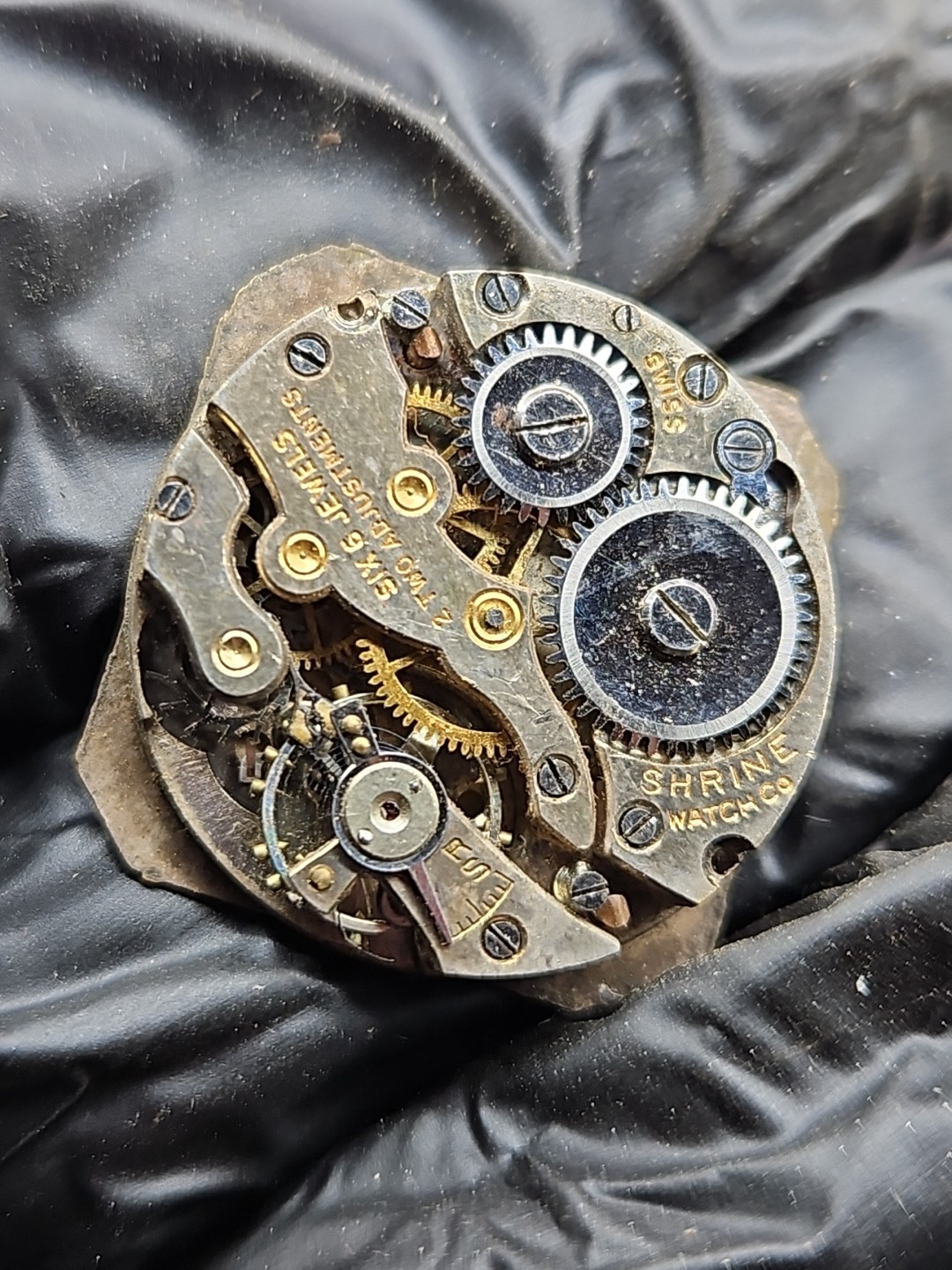 Art Deco Shrine 6j Watch Movement Parts/Repair (R4)