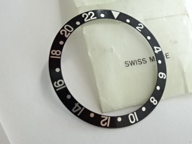 Genuine ROLEX GMT Master BLACK Inlay Bezel 16710 16700 16760 Insert new Conditio