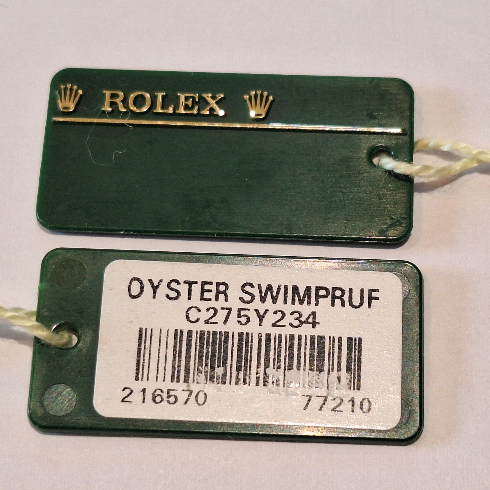 ROLEX EXPLORER model 114270, 16570, 214270, 216570 swing tag choice of dates