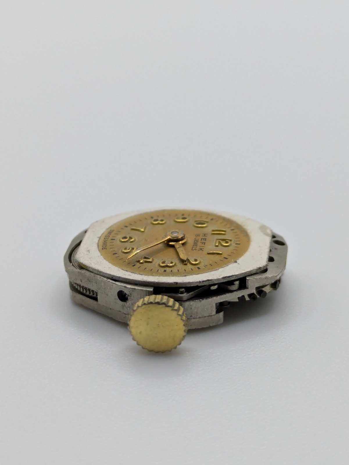 FHF 60 HEFIK Speedwell Manual Wind Watch Movement Swiss Made 15 Jewels Untested