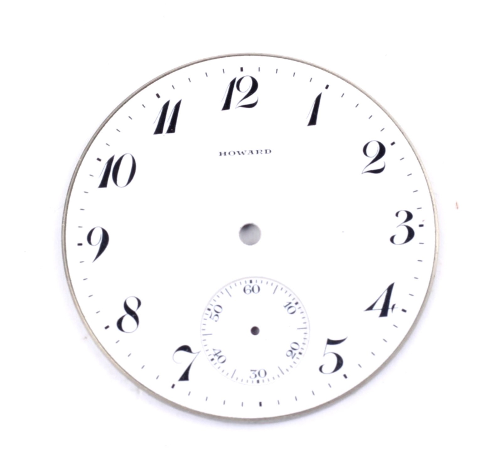Howard Pocket Watch Porcelain Dial 14 size-BD-251