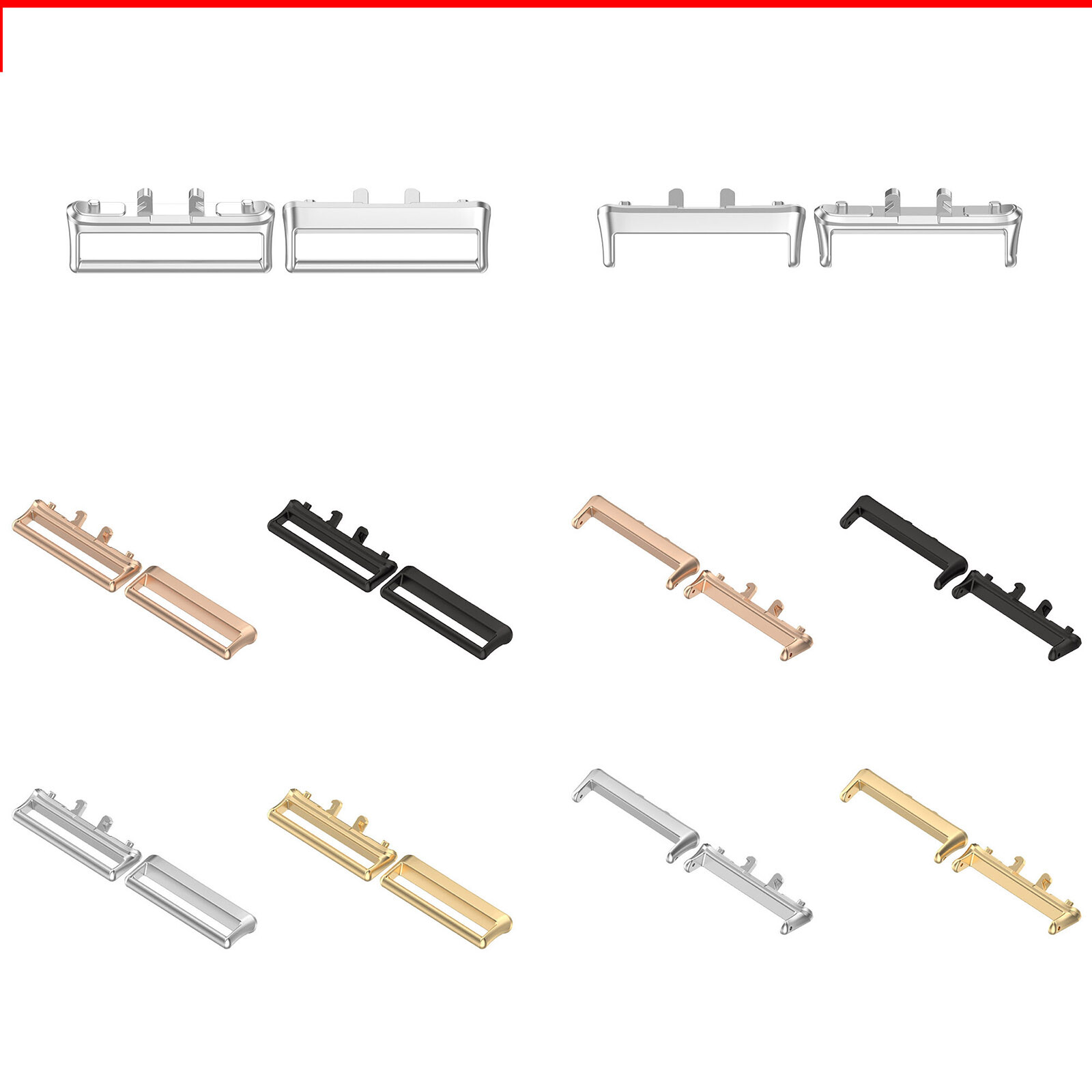 For Samsung Galaxy Fit3 Watch Band Connector 18MM Stainless Steel Watch Adapter