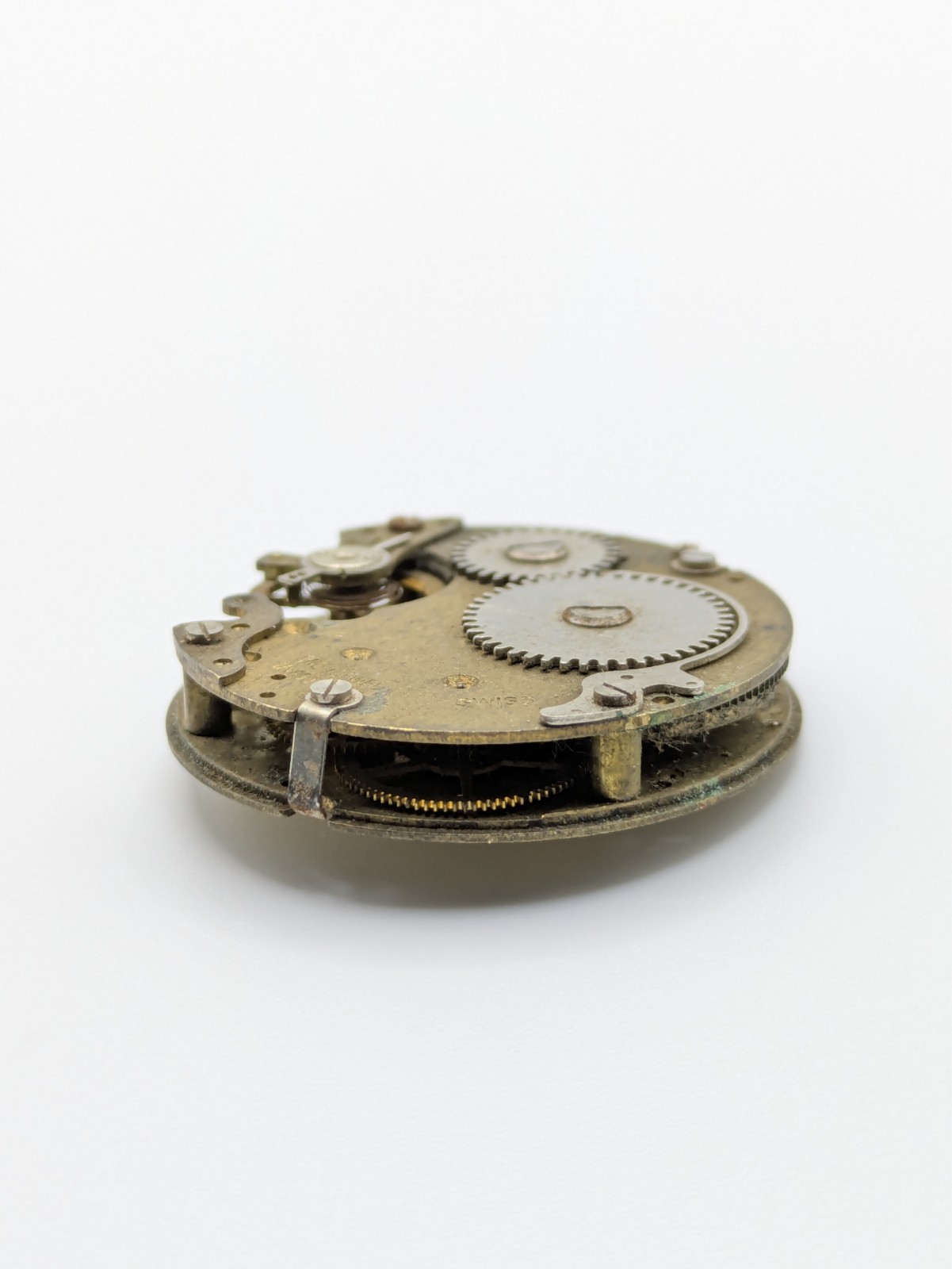 Brac 37 Manual Wind Pocket Watch Movement Swiss No Dial 31mm Parts Repair
