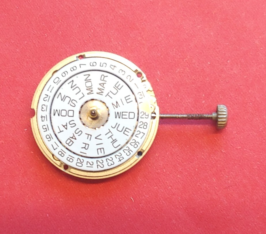 ETA 956.124 Swiss V8-7 Jewel Movement. Hamilton. Sets, Runs, Keeps Time 24 Hrs.