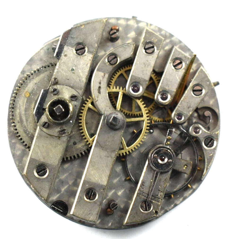 Vintage Unbranded 36.25mm KW/KS European Pocket Watch Movement lot.fl