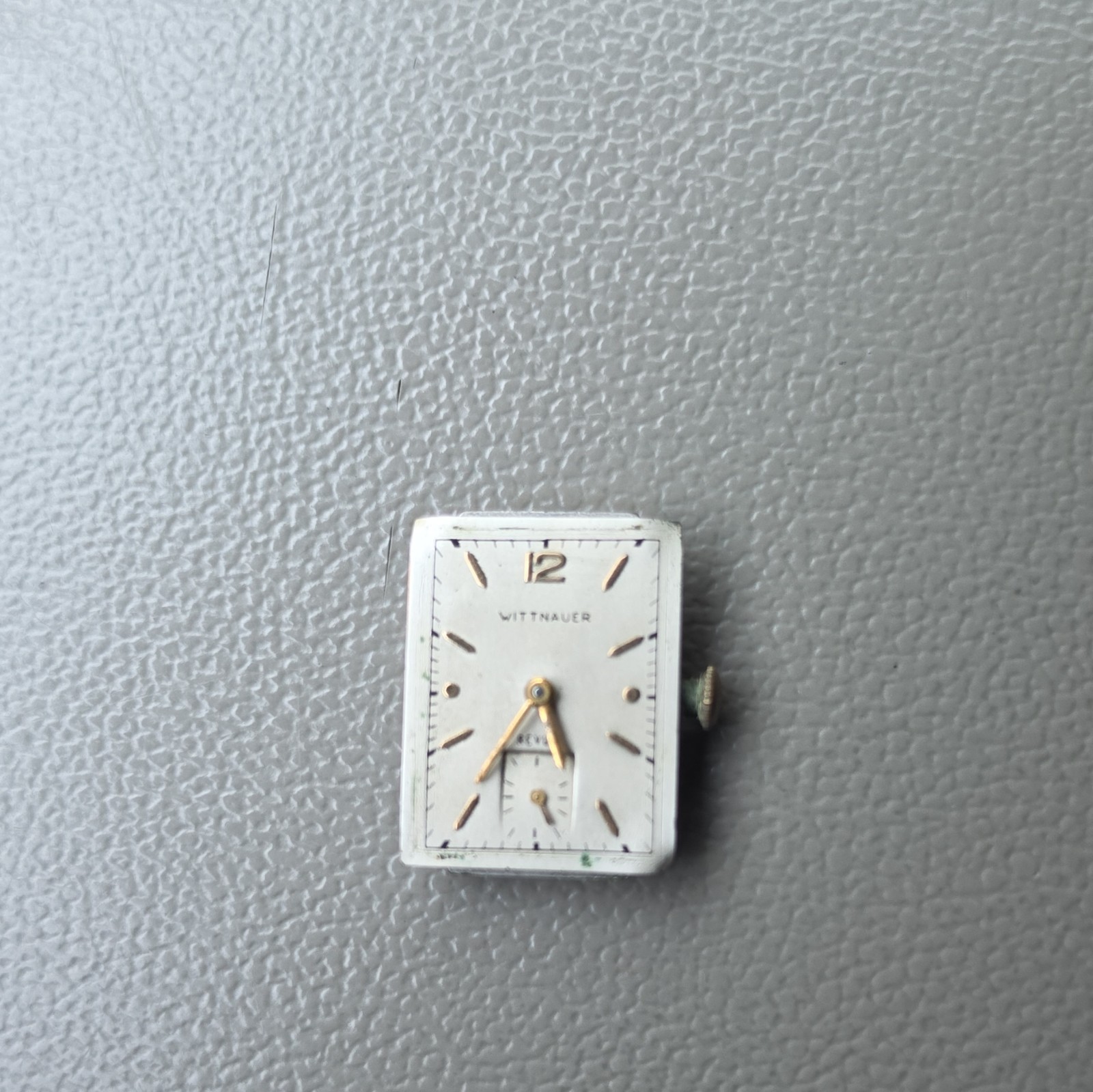 Wittnauer Rectangular Mechanical Manual Wind Watch Movement w/ Dial & Hands