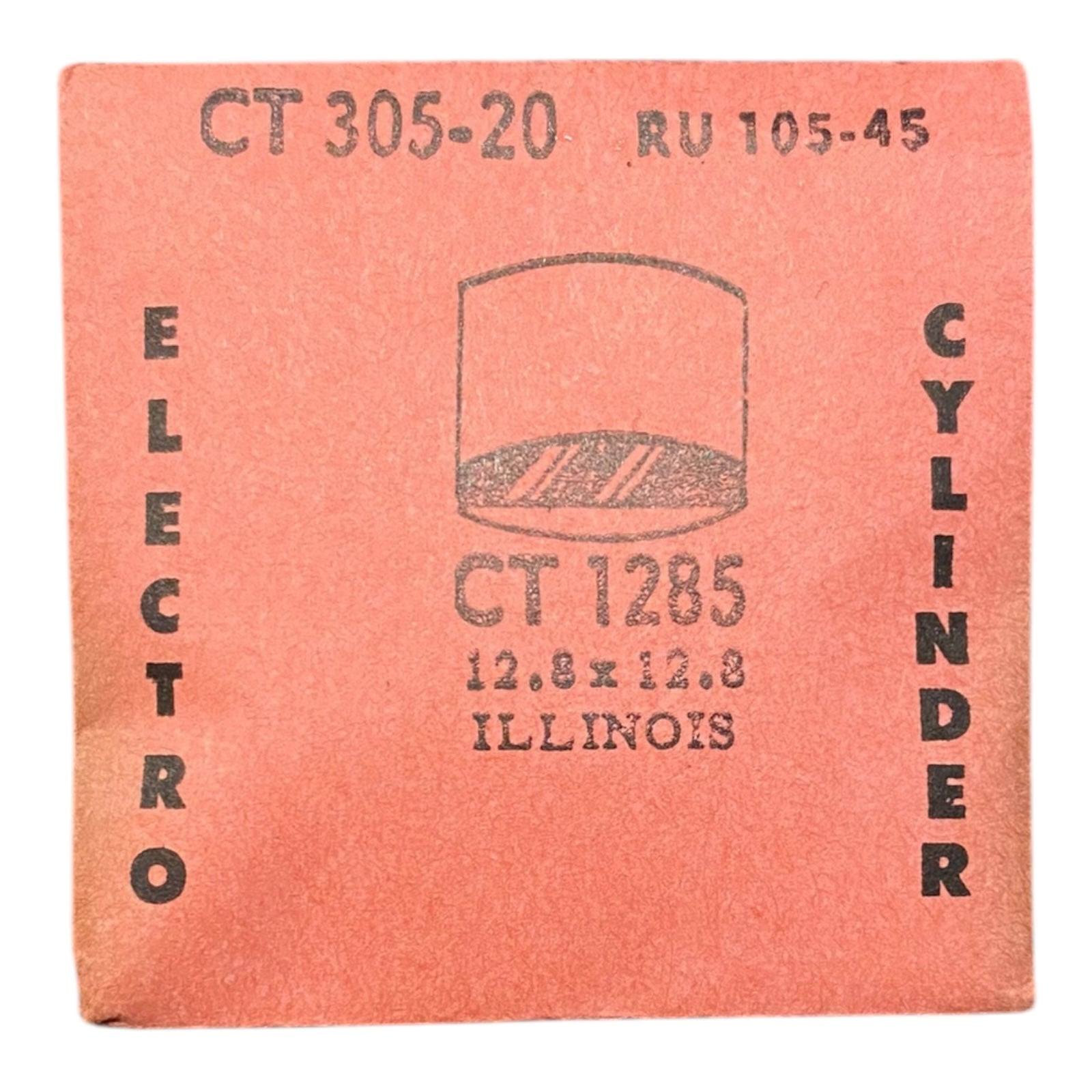 Electro Cylinder CT1285 Watch Crystal 12.8×12.8 NOS Part Illinois Same CT305-20