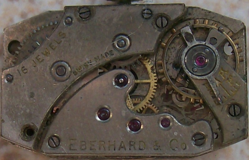 Eberhard vintage lady wristwatch movement 15 mm x 20 mm. in diameter