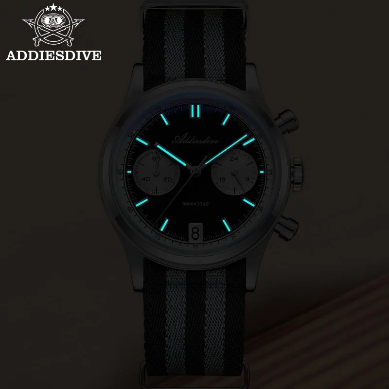 ADDIESDIVE Top Brand Man Watch BGW9 Super Luminous 10Bar Waterproof Bubble Mirro