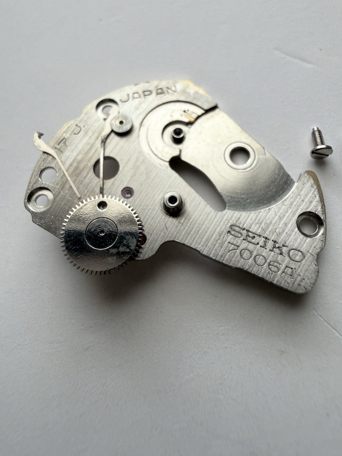 Seiko 7006 bridge , screws, Pawl Lever, Snap , 1st Reduction Wheel