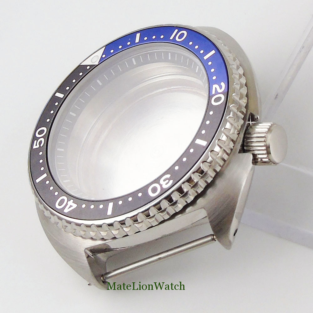 Flat Bezel Insert Aluminum Watch Ring 39mm*32mm Fit 45mm NH35 Model Watch Case