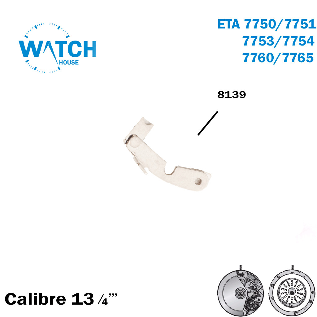 ETA 7750 Operating Lever, 2 functions, FOR Movement Part No 8139. watchmakers