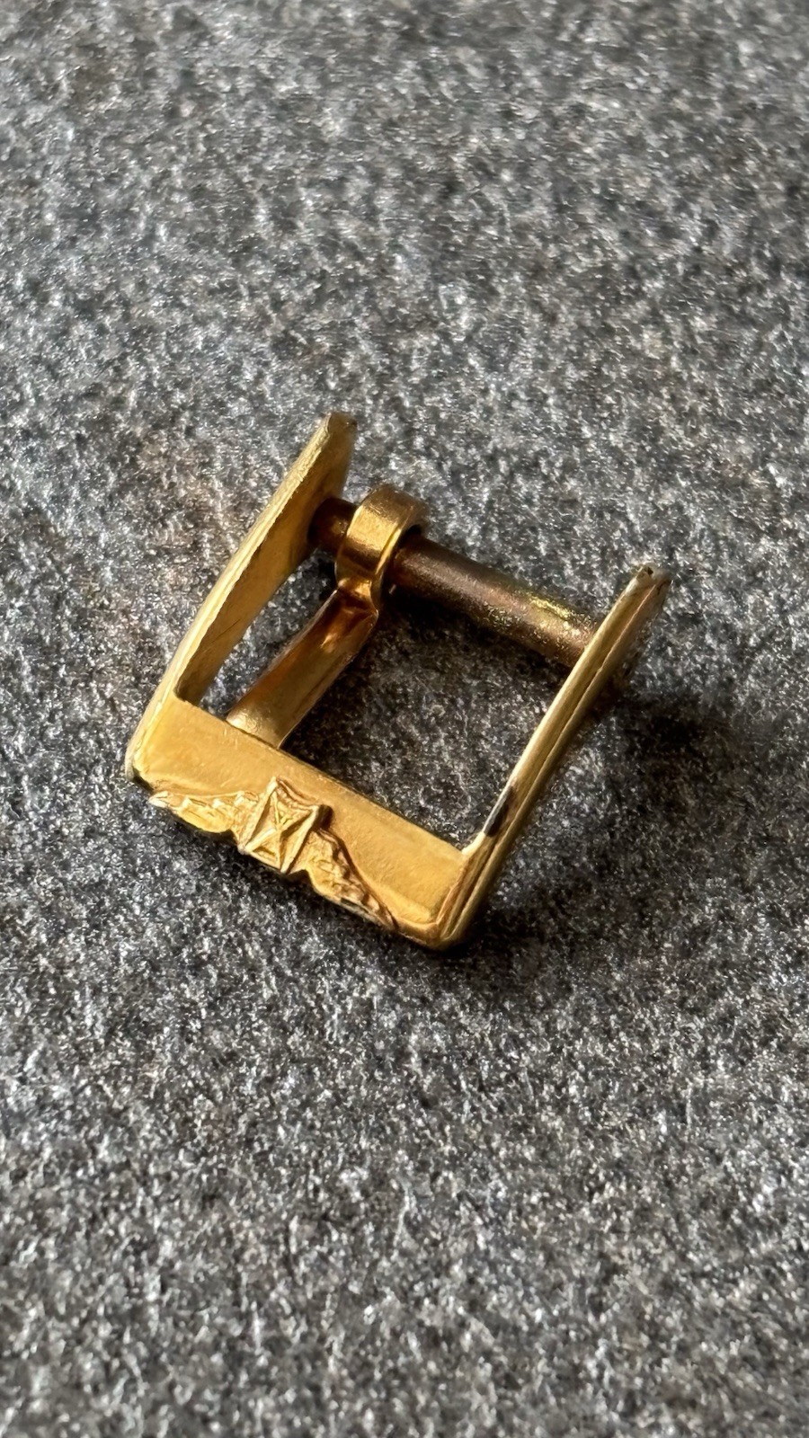 Longines 10mm Vintage Gold Steel Buckle Gold Original