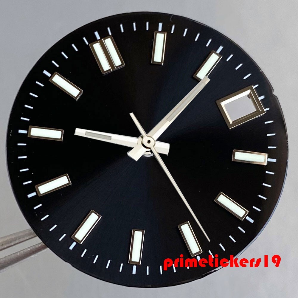29mm NH35 Automatic Watch Dial+Hands Set Multicolor Face Date Luminous Sterile