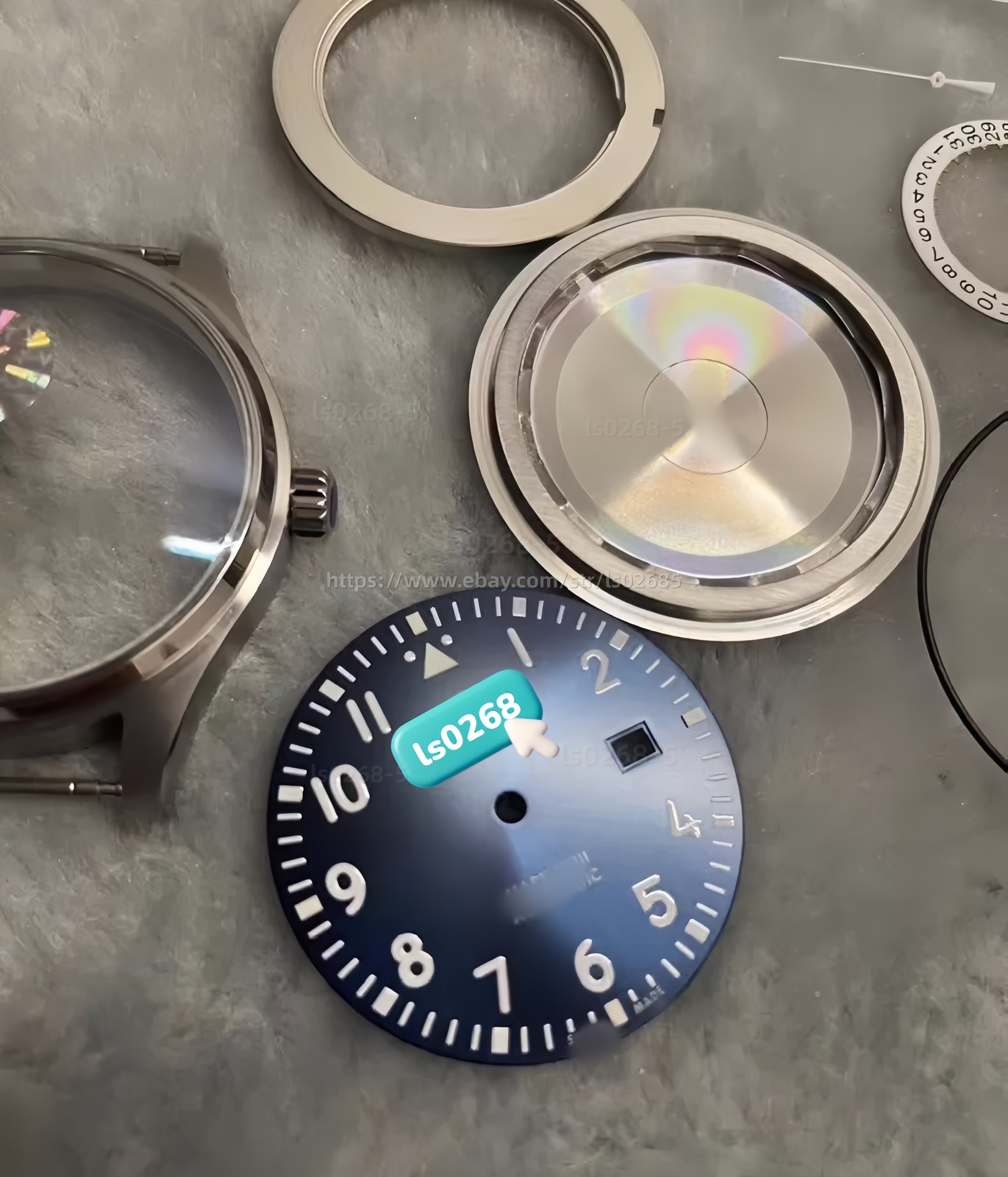 For DIY 40mm Watch Steel Case kit For 2824 2892 PT5000 movement
