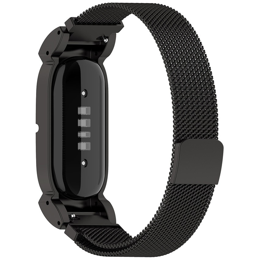 Metal Frame Milanese Metal Strap Stainless Steel Strap for Google Fitbit Air
