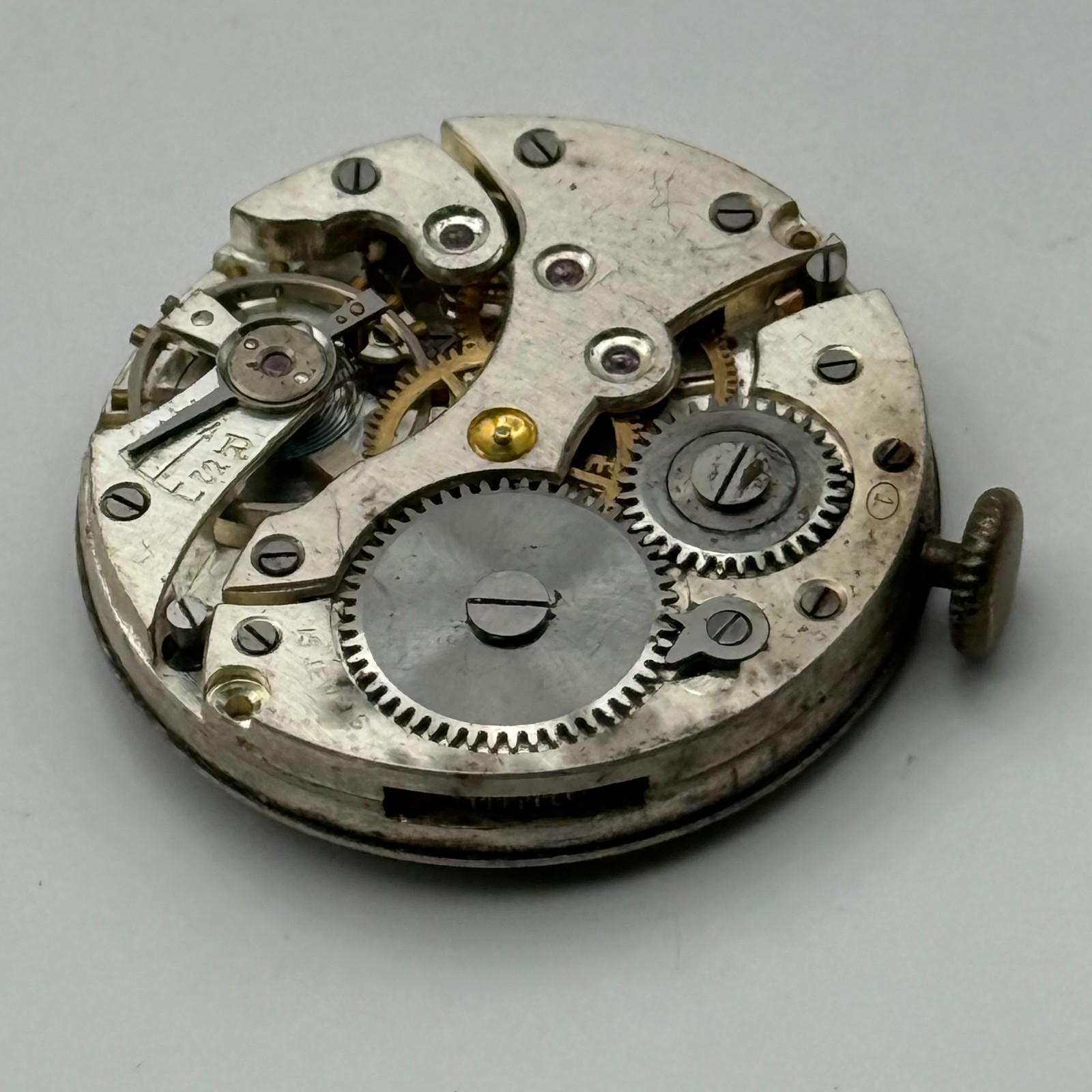 FHF 2 Watch Movement Grosvenor 15 Jewels Swiss Manual Wind Parts Repair 26.6mm