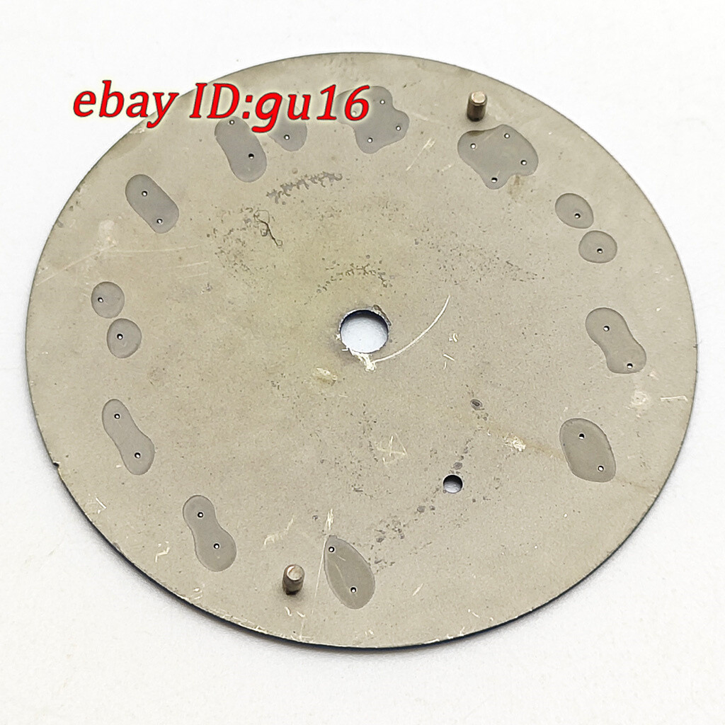 37mm watch dial black/drak blue/white watch Dial fit ETA6498 movement st3621
