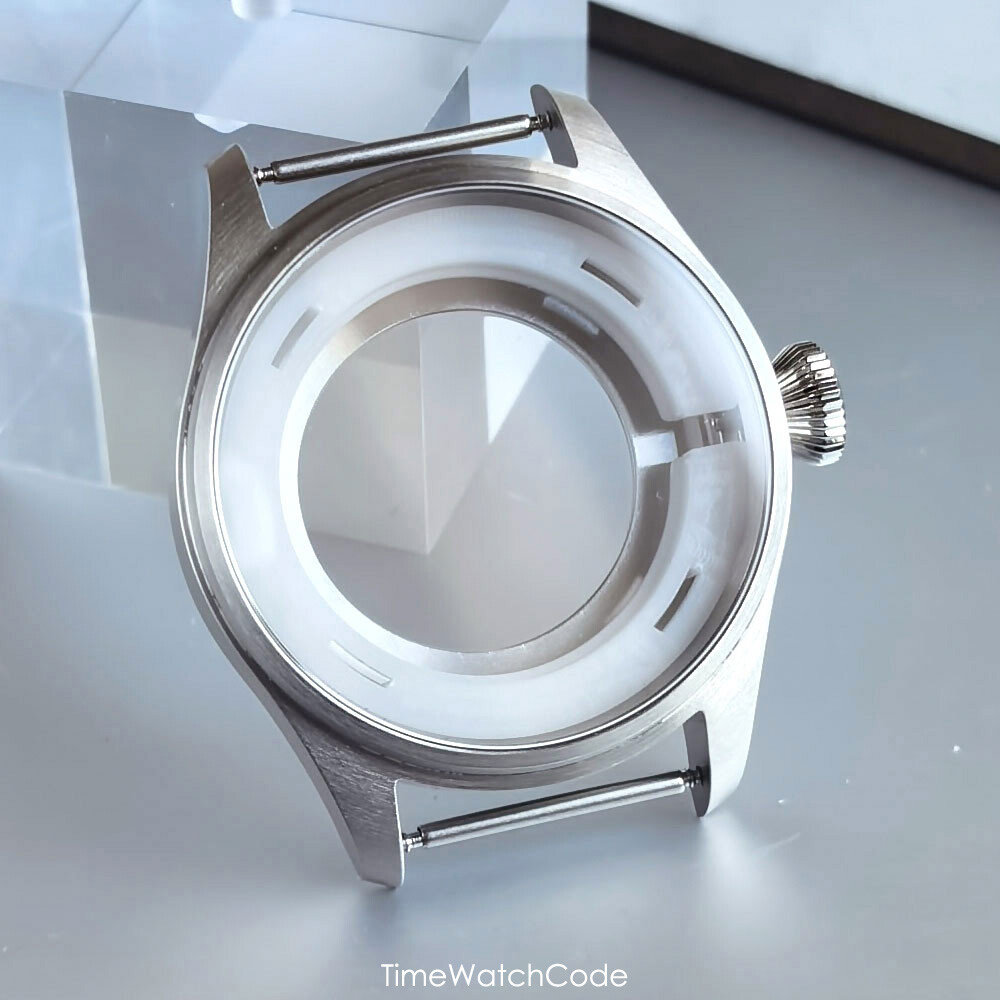 NH35 Pilot Watch Case 43mm for NH36 NH38 PT5000 ETA2824 Sapphire 200M Waterproof