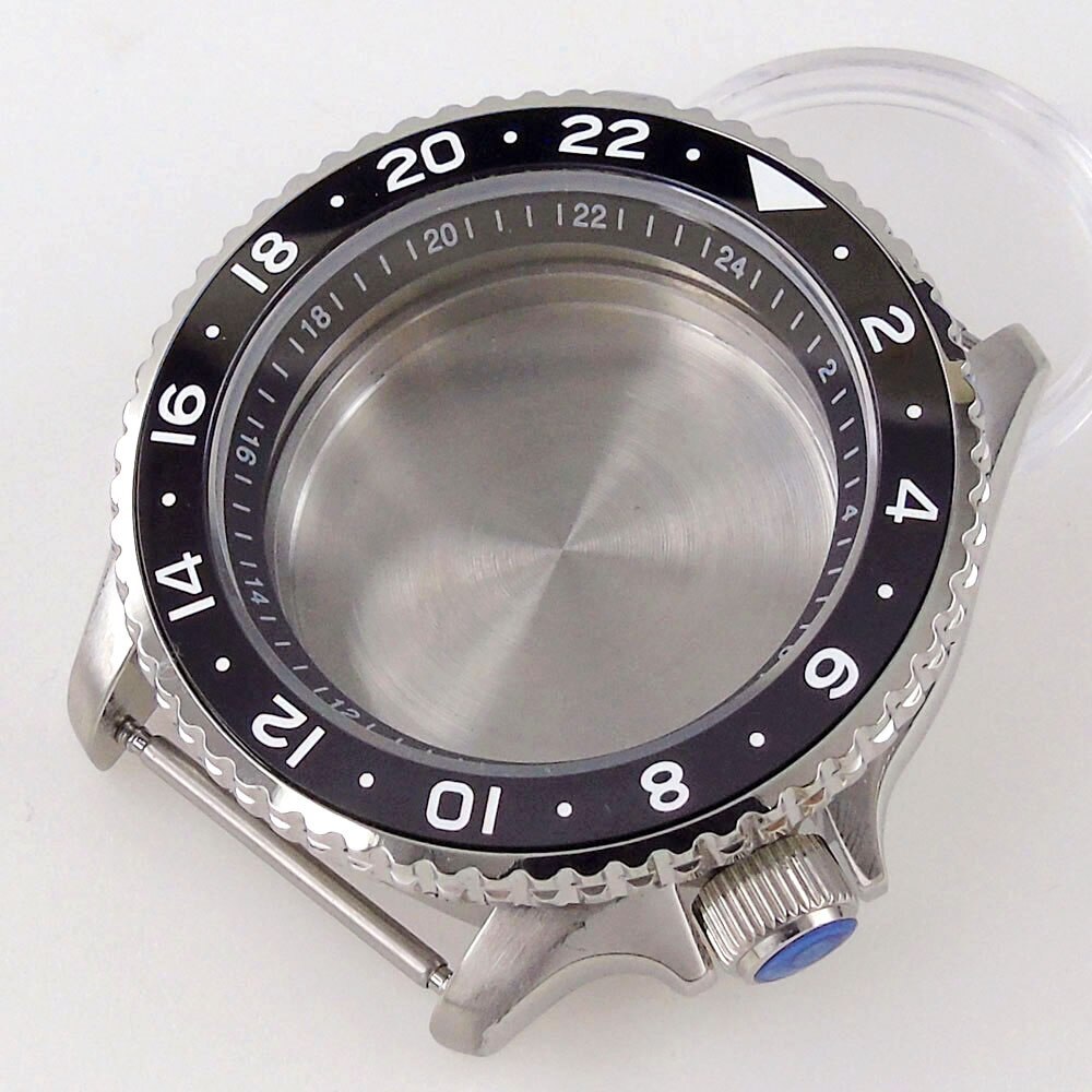 41mm Steel Diving 20Bar Watch Case Strap Sapphire 120 Clicks for NH34 GMT NH35