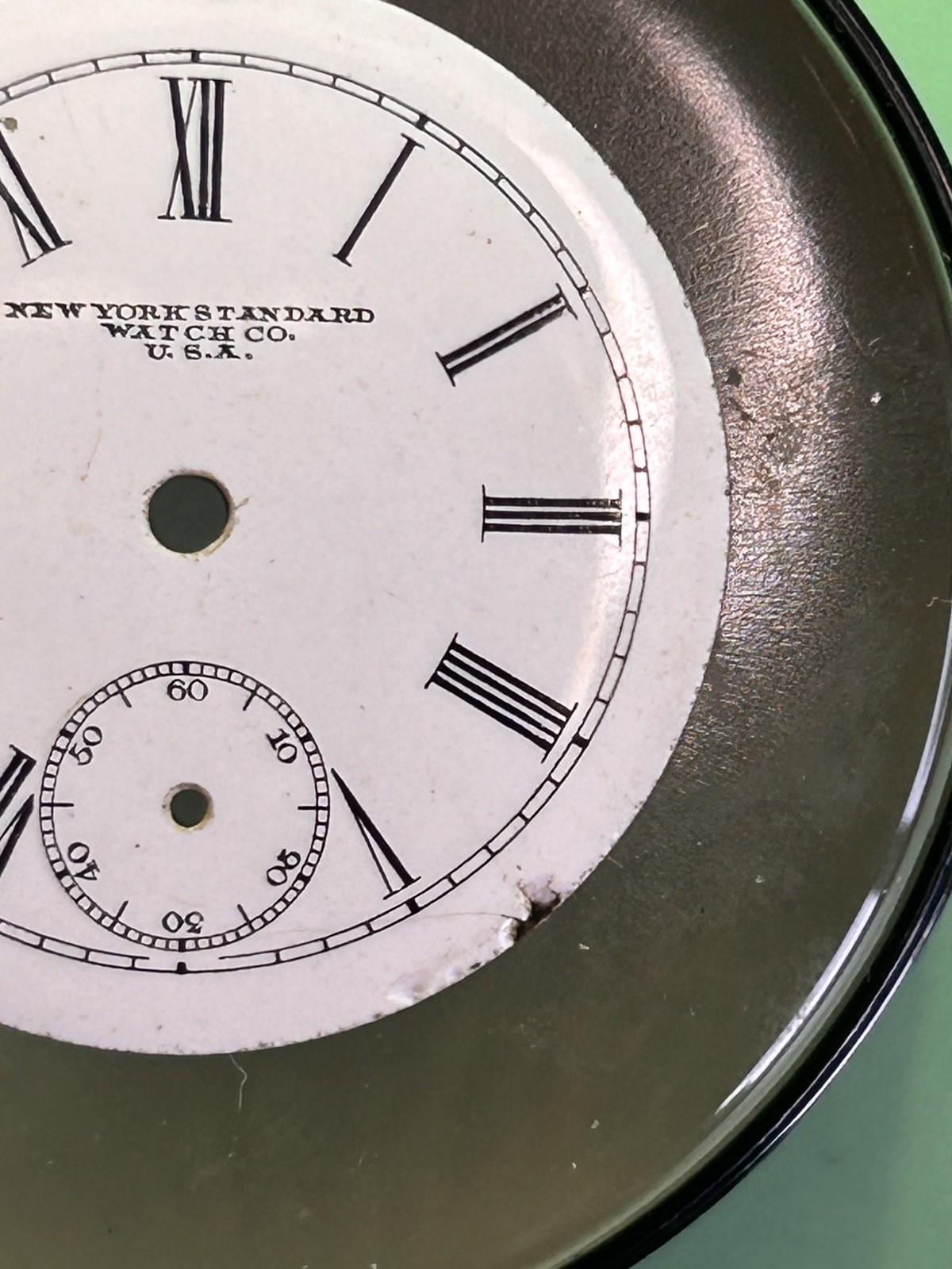 New York Standard Watch Co. USA – Pocket Watch Dial – 34mm