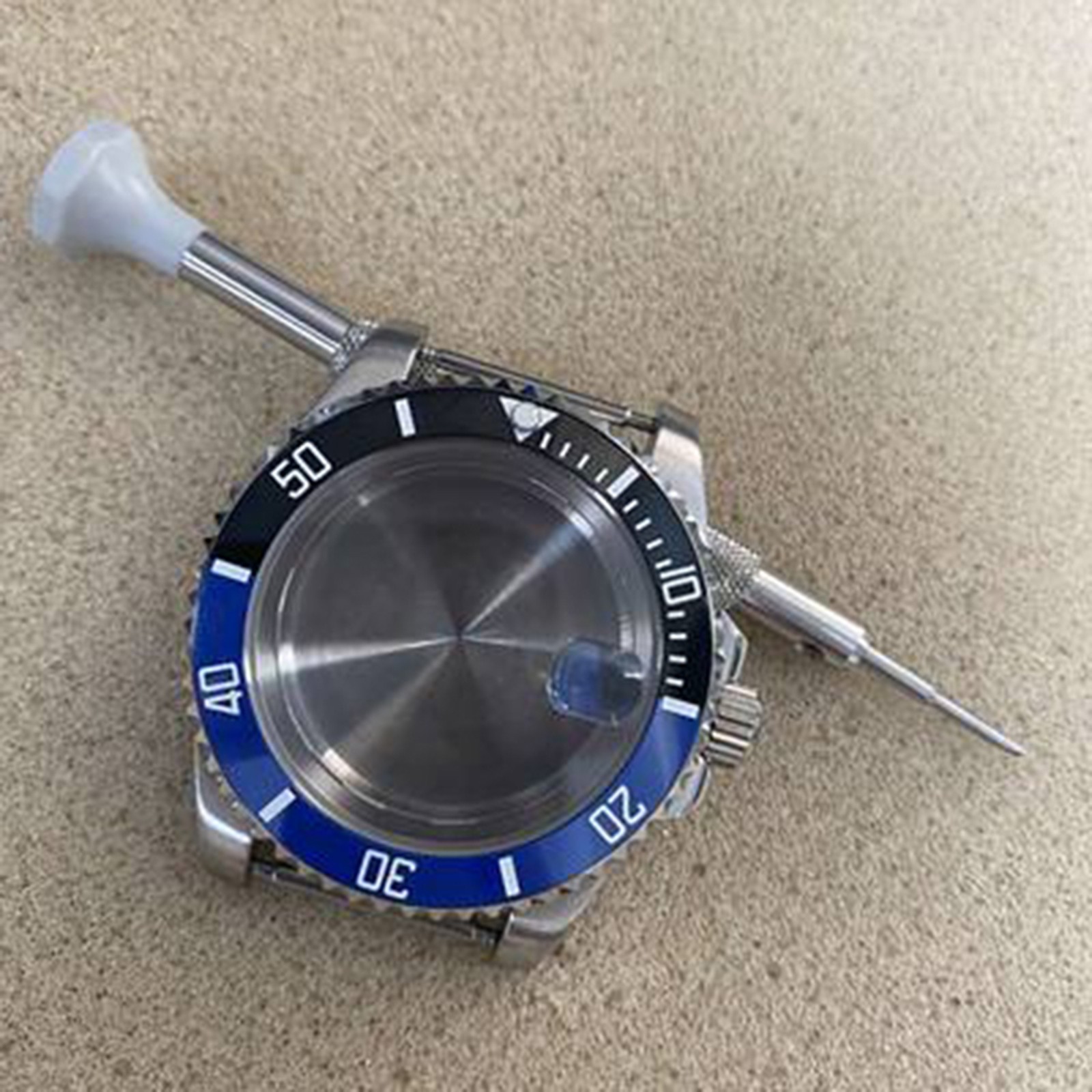 Ceramic Ring Stainless Steel Watch Case 40mm Accessories For NH35/36 Movement