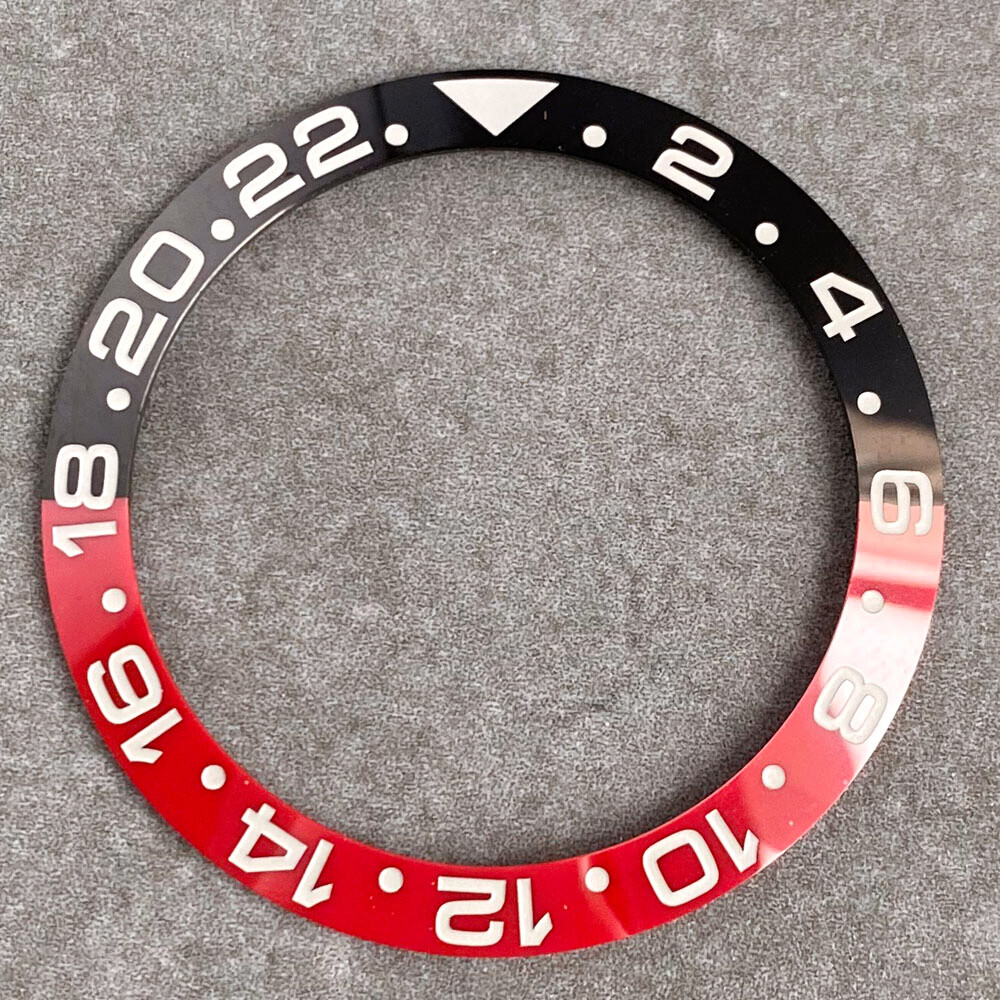 38mm Black Red Blue Ceramic Bezel Insert For 40mm SUB SKX 007 Mens Watch Bezel