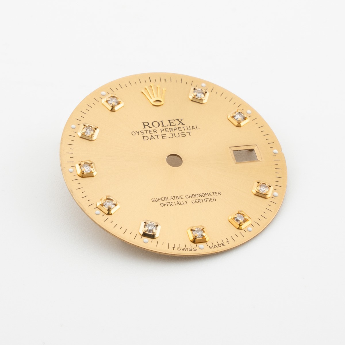 For Rolex Datejust 36, Custom Champagne Diamond Dial #1037