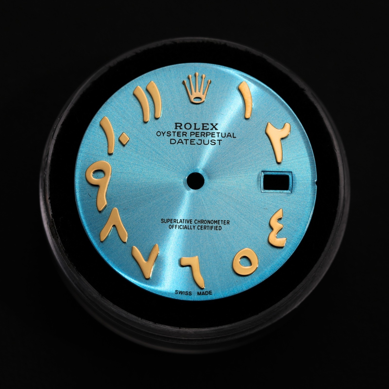 Rolex 36mm Custom Ice Blue Arabic Dial for Datejust Watches