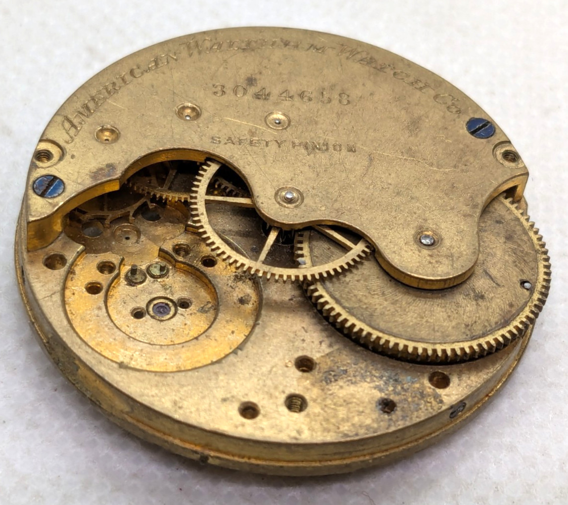 American Waltham Watch Co. 35 mm Pocket Watch Mechanical Movement Part 3044658