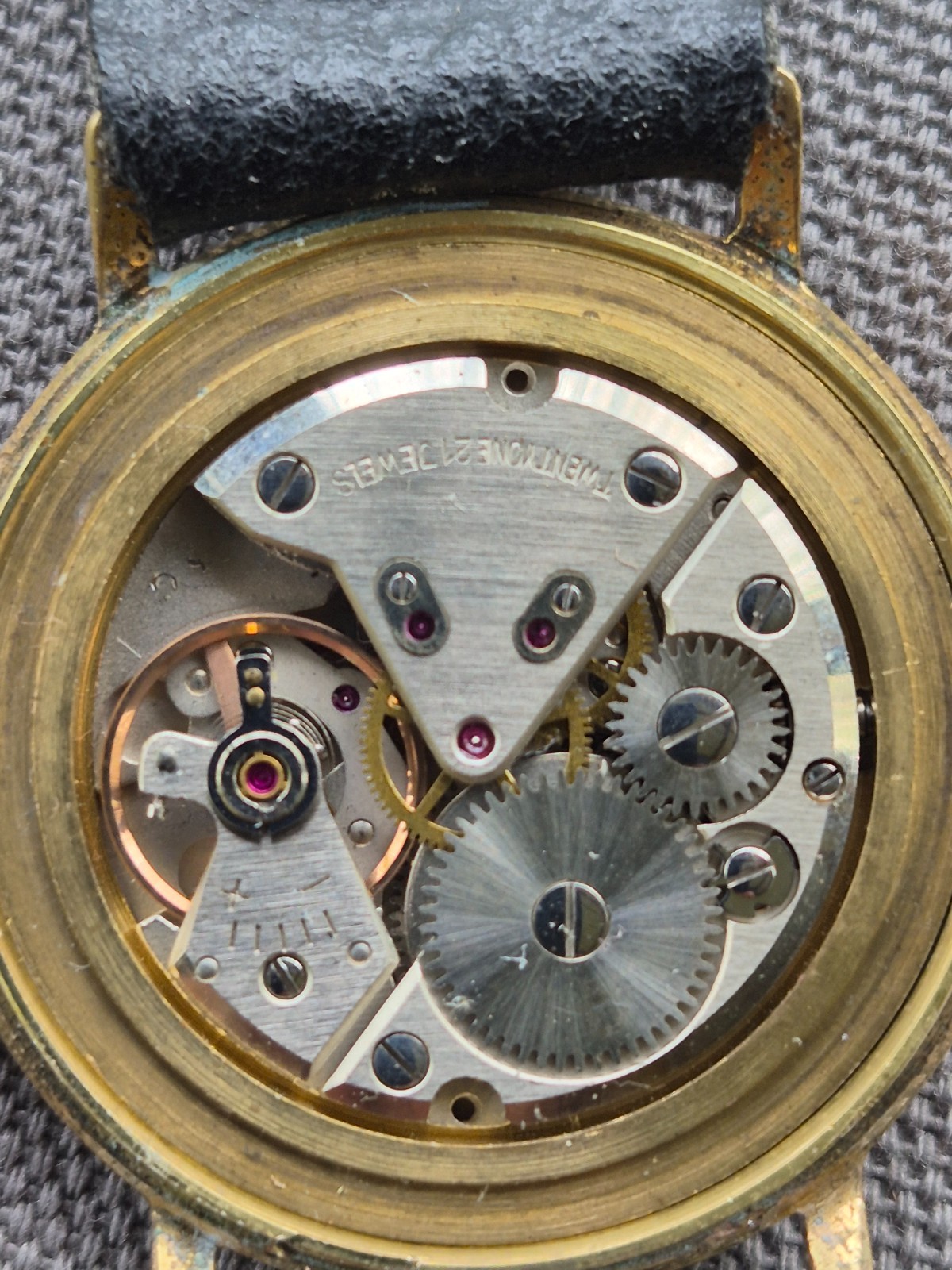 MECCIR 21 Jewels Gold filled 1960s Vintage watch RUNNING