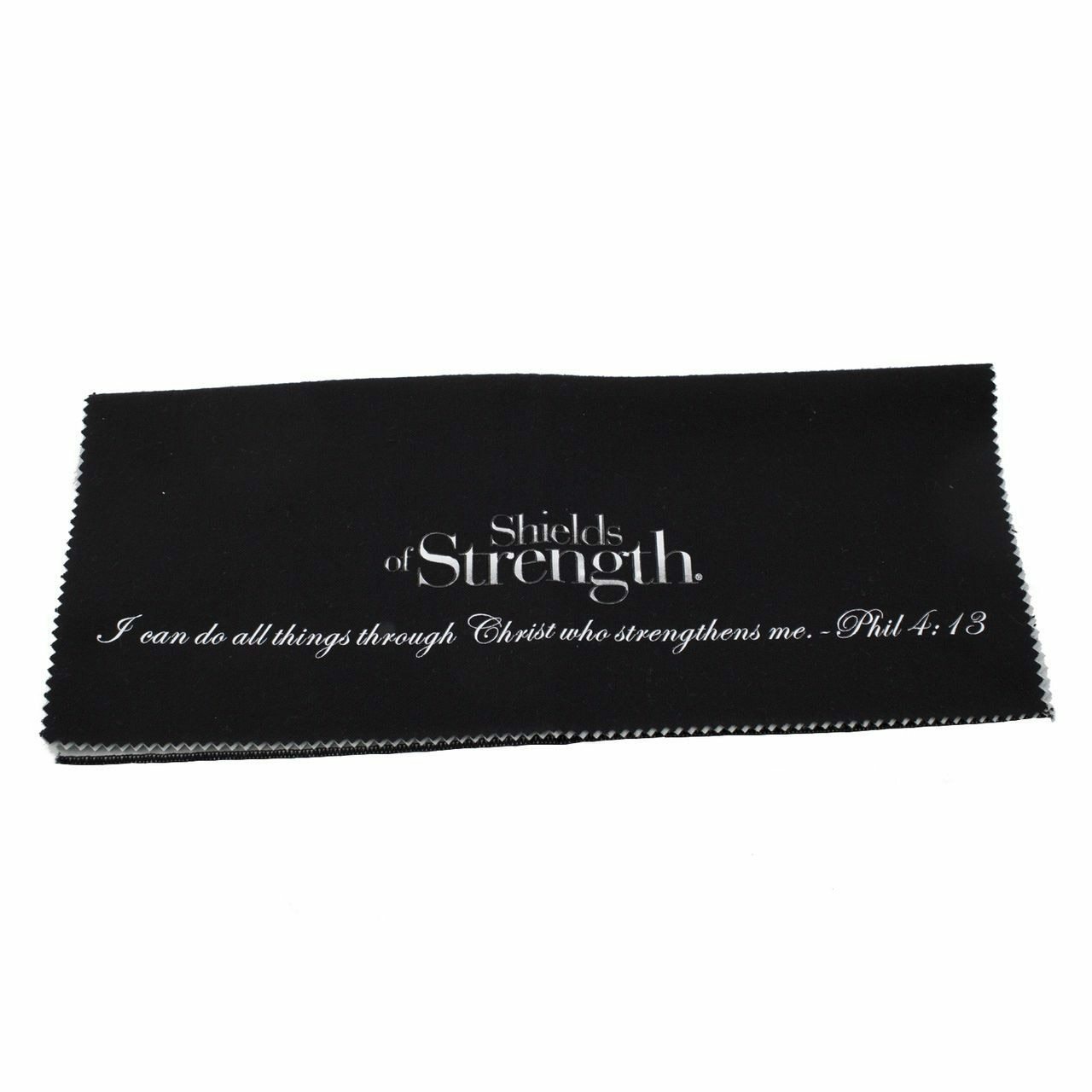 Black Jewelry Polishing Cloth-Phil 4:13 Shields of Strength