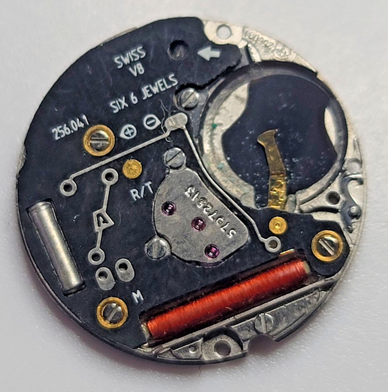 ETA 256.041 Swiss Quartz Watch Movement 6 Jewels Date Caliber Parts – F18