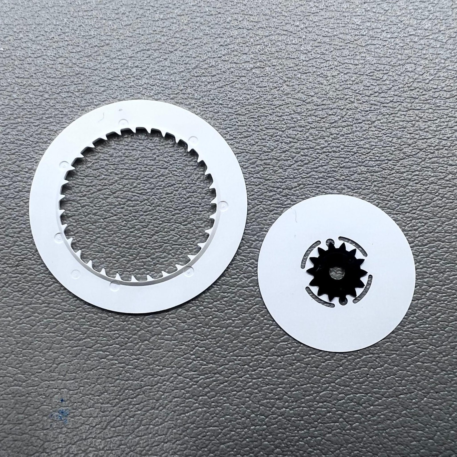White Date Disk Week Wheel Roman /English Font for NH36 Movement Crown@3.8