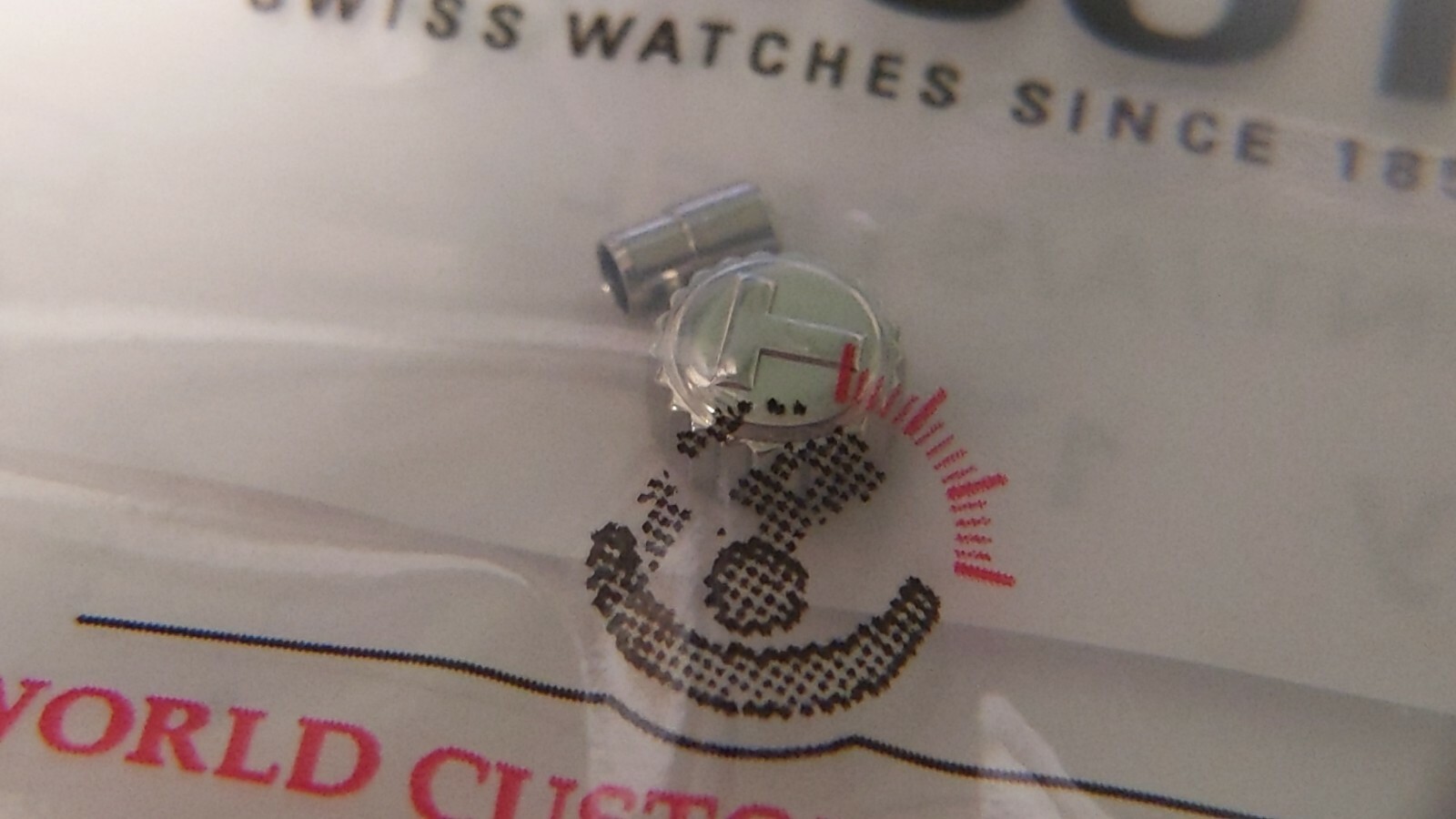 Tissot CROWN S/S T35006709 with tube approx 5.2mm crown diameter “T” logo gents
