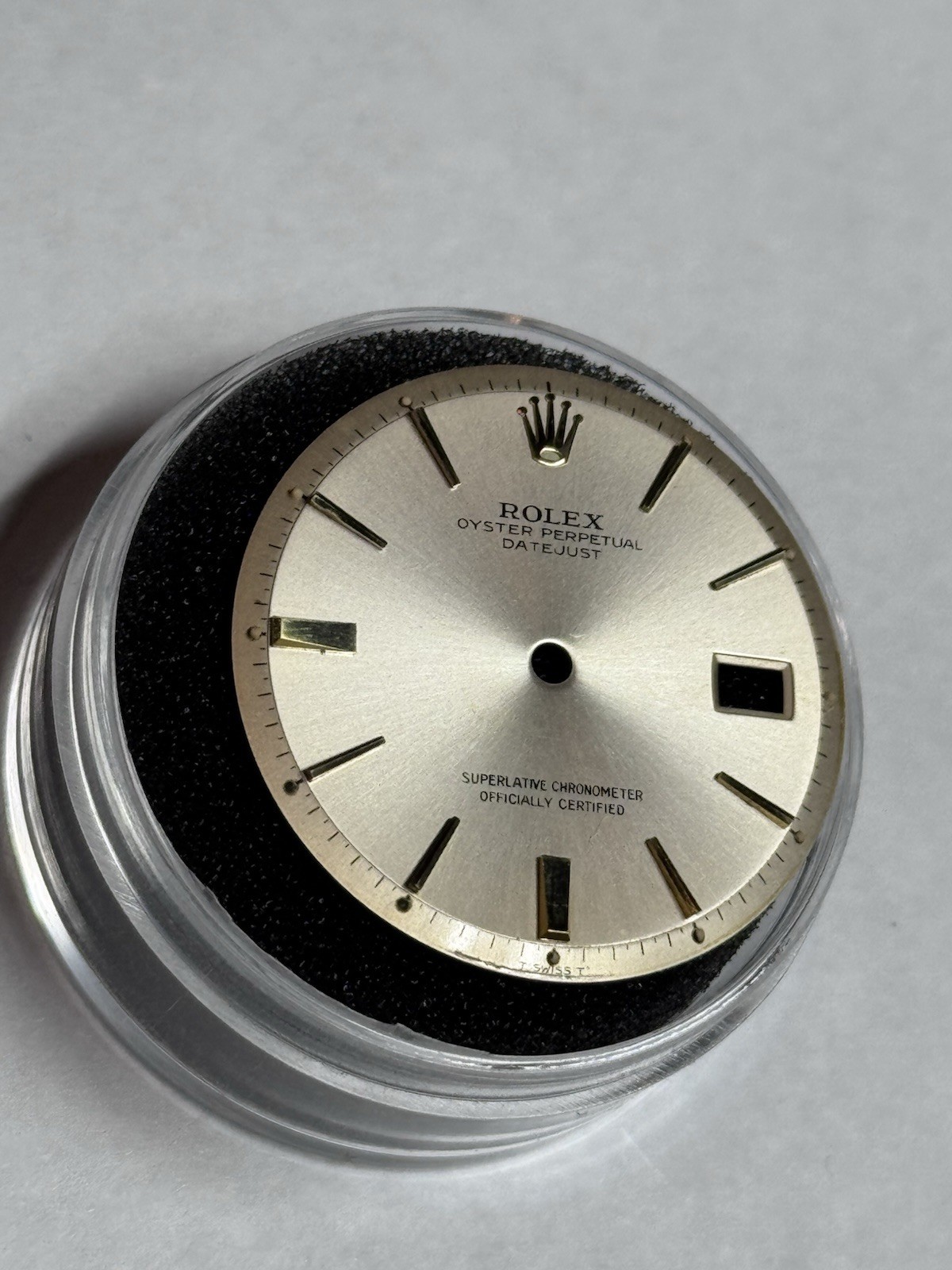 Rolex Datejust 1600 1601 1603 Pie Pan Dial 36mm MINT Gold FAT BOY Markers Rare