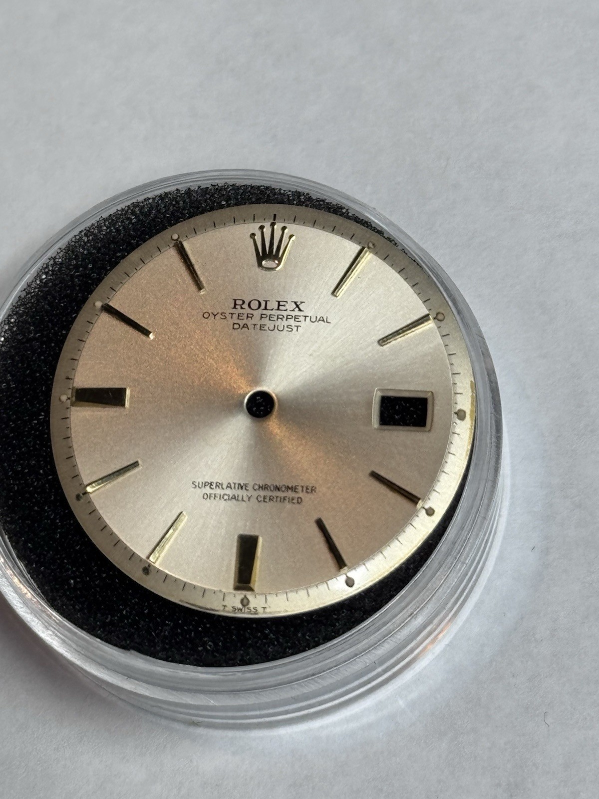 Rolex Datejust 1600 1601 1603 Pie Pan Dial 36mm MINT Gold FAT BOY Markers Rare