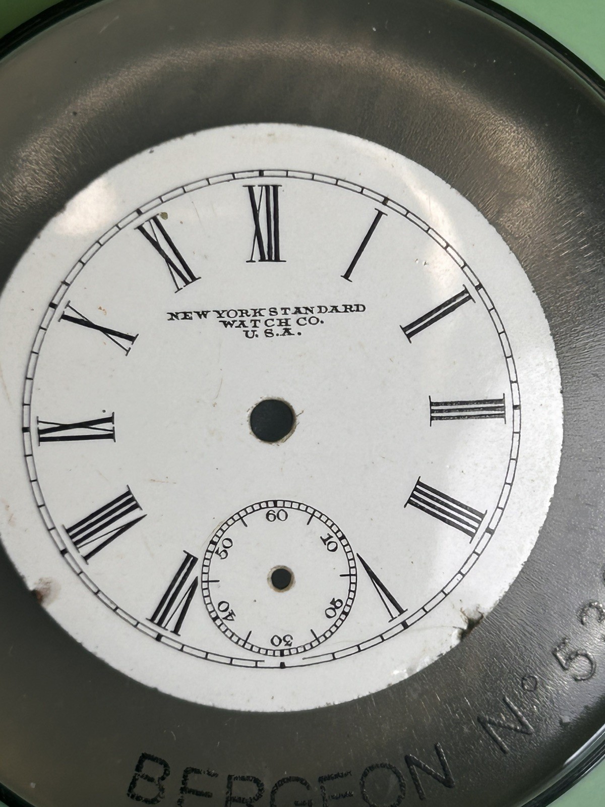 New York Standard Watch Co. USA – Pocket Watch Dial – 34mm