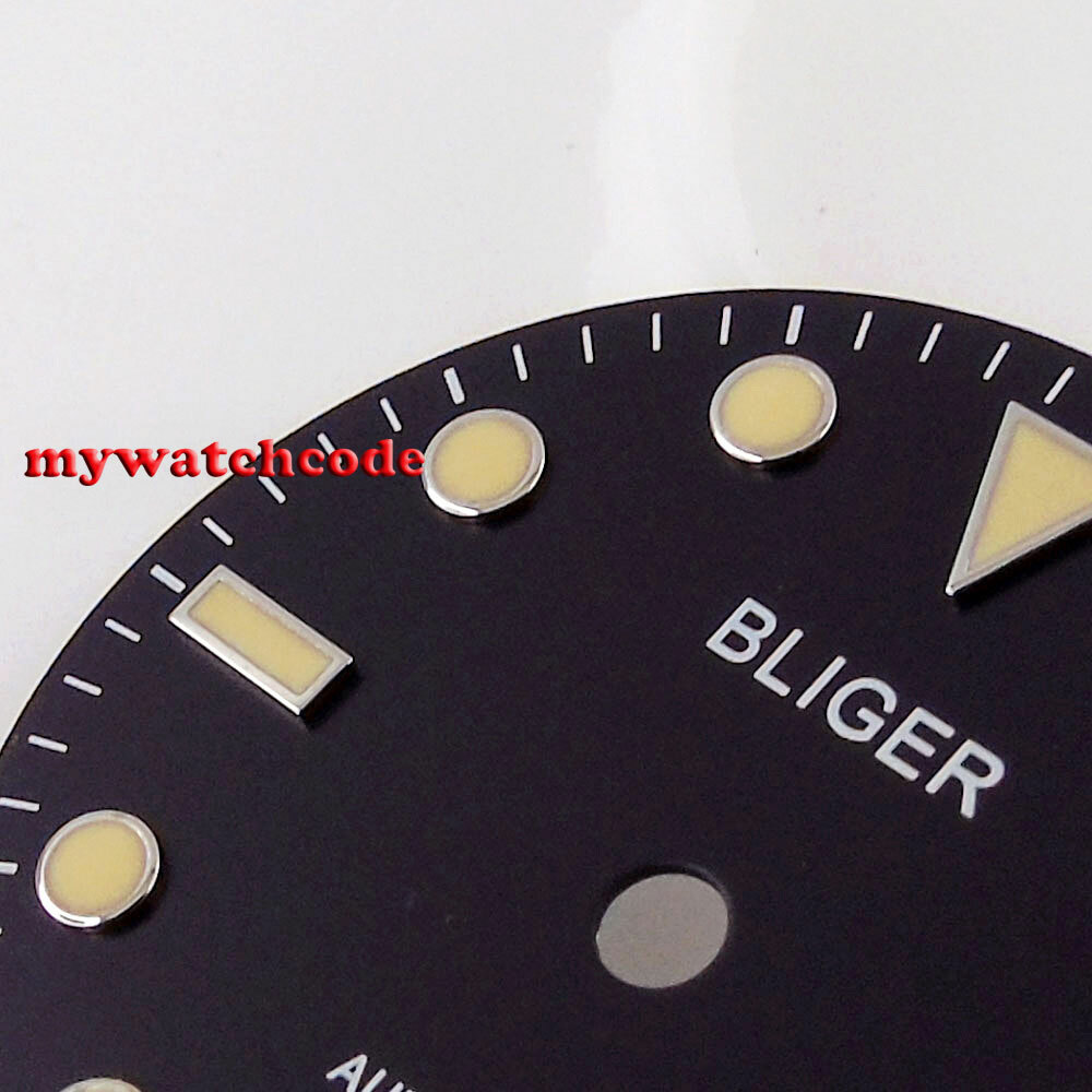 28.5mm black Watch Dial beige makes for eta 2824 2836 8215 8205 ST1612 Movement