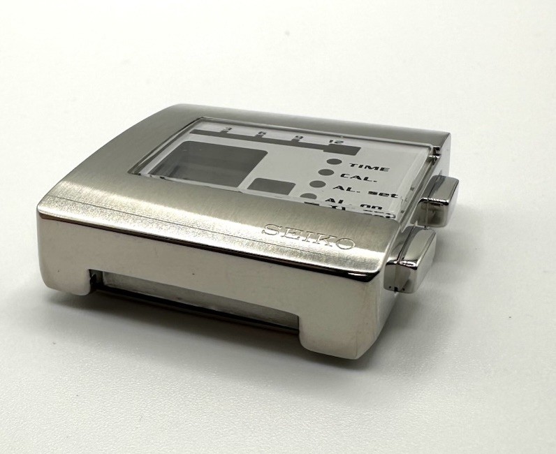 NOS Vintage Seiko Digital Quartz W524-4A00 Stainless Steel Complete Case Part