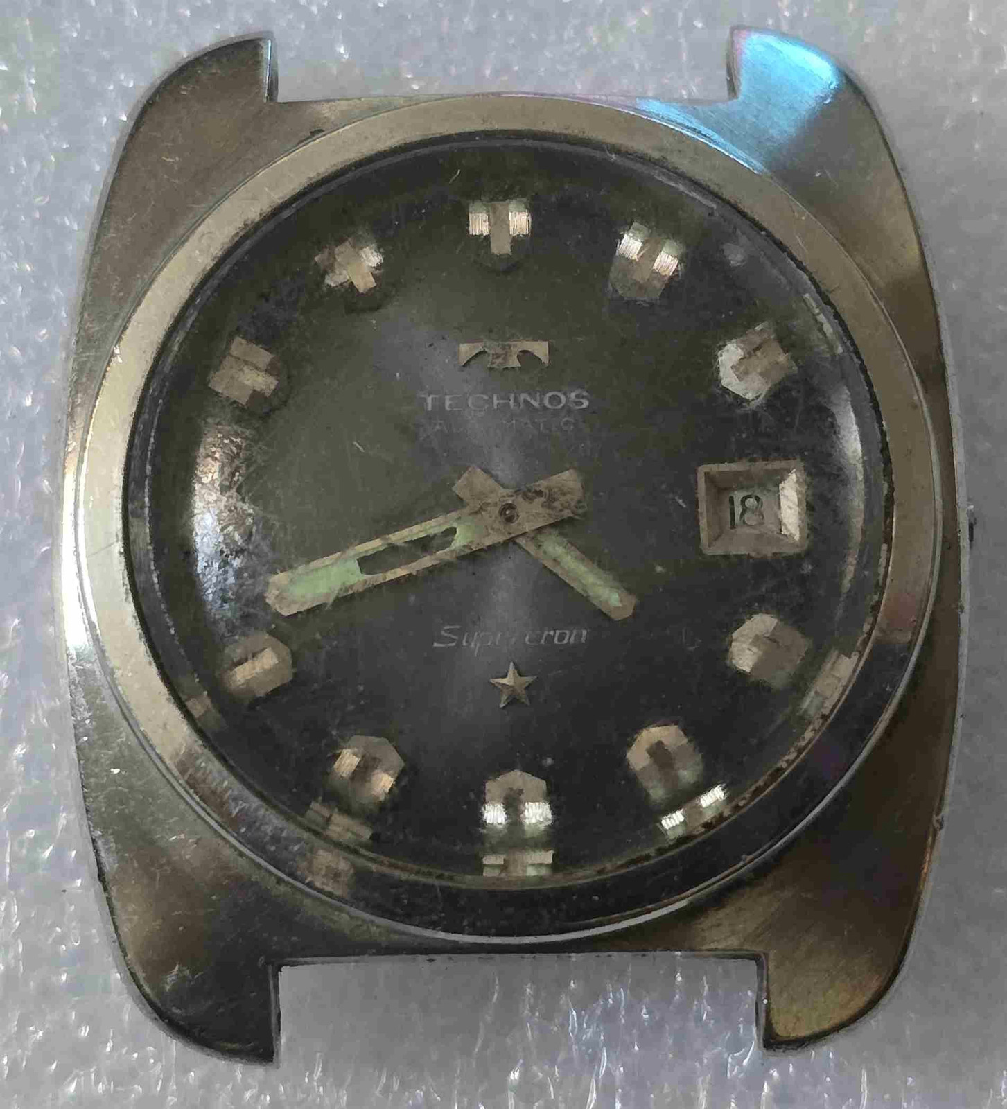Vintage TECHNOS Supercron Wristwatch. Ref: 2782. Cal: 2032. For Service
