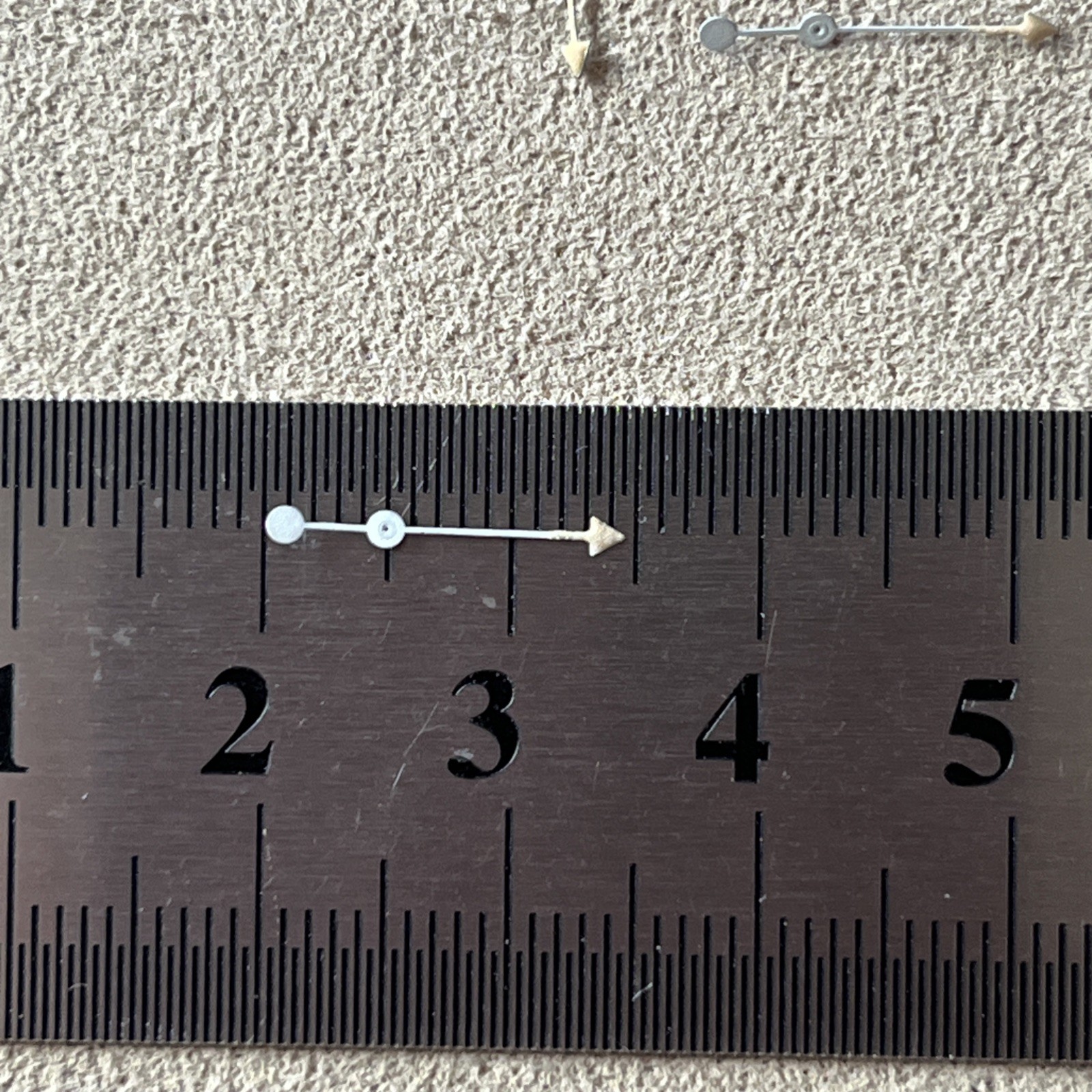 Waltham Watch Second Hand White w/ Arrow Total Length 14.5-15 mm