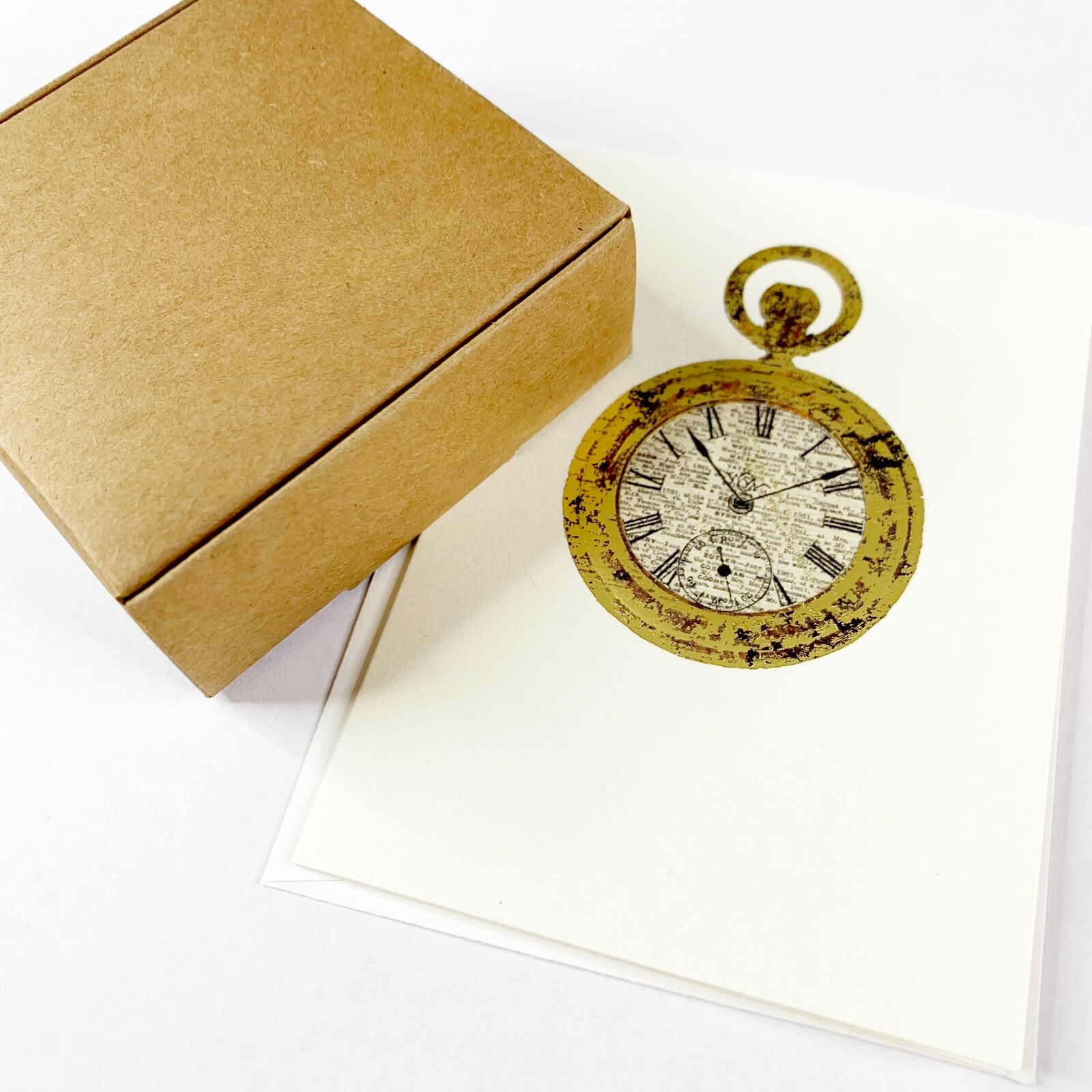 Steampunk GIFT 50 Gram Lot Watch Parts 3 Glass Bottles Box Card Wheels Gears Art