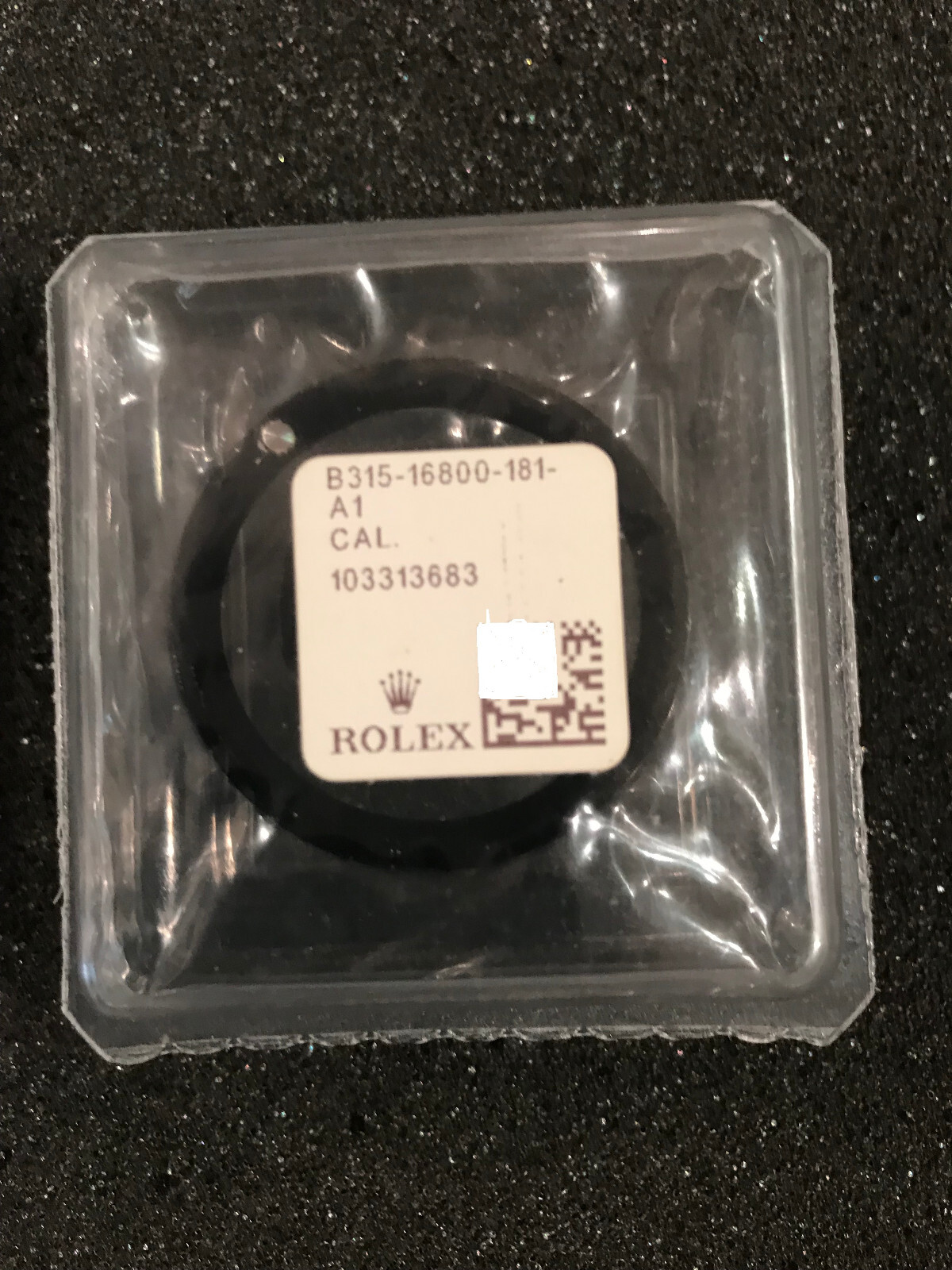 ROLEX BLACK BEZEL INSERT FOR SUBMARINER 16610 SEALED B315-16800-181-A1 16610